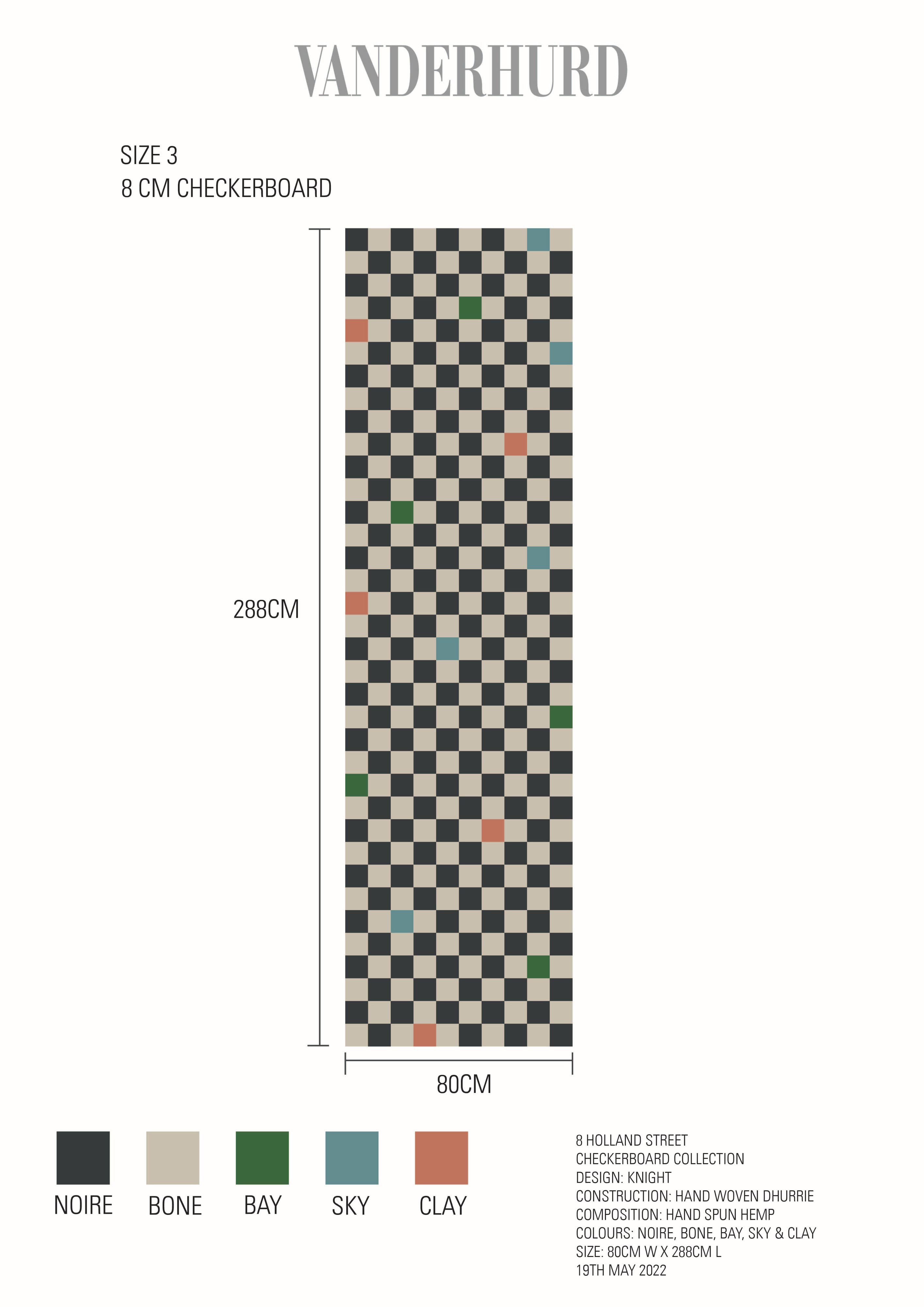 Knight, Woven Dhurrie, Runner