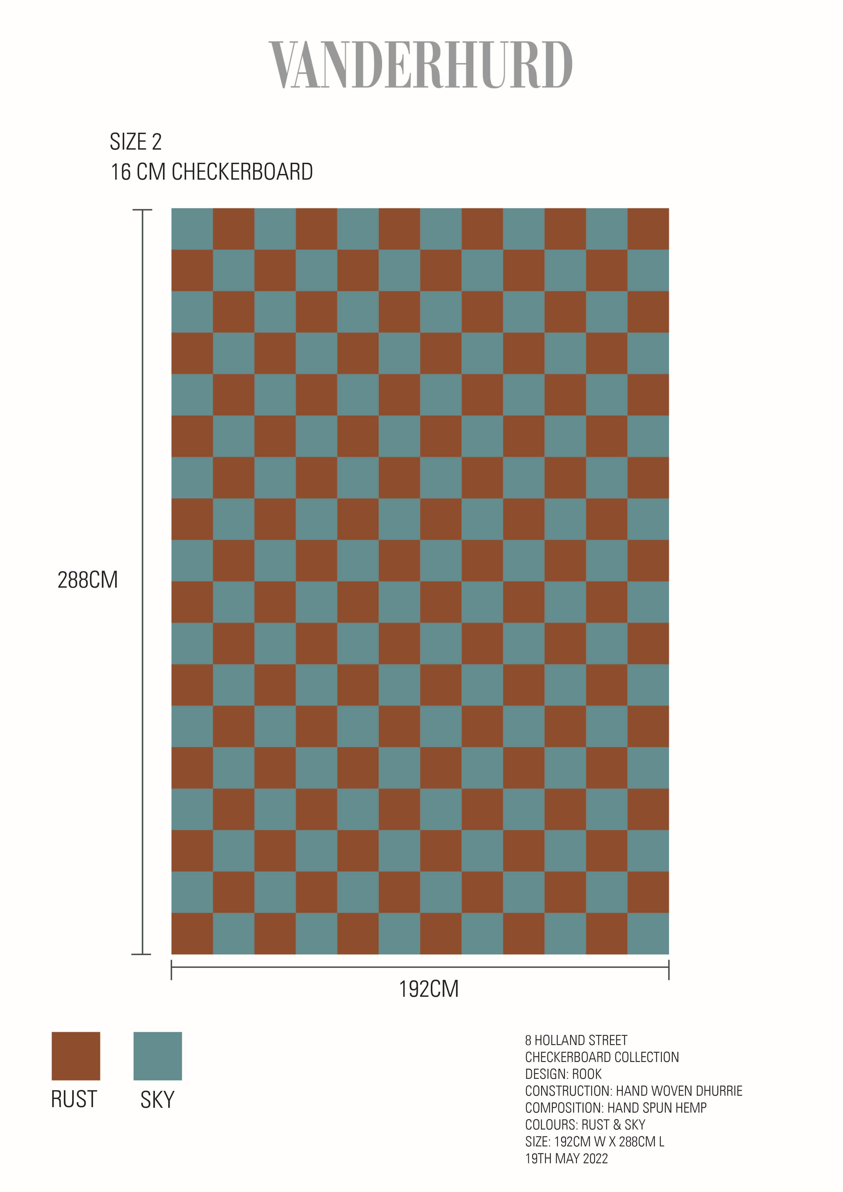 Rook, Woven Dhurrie, Medium
