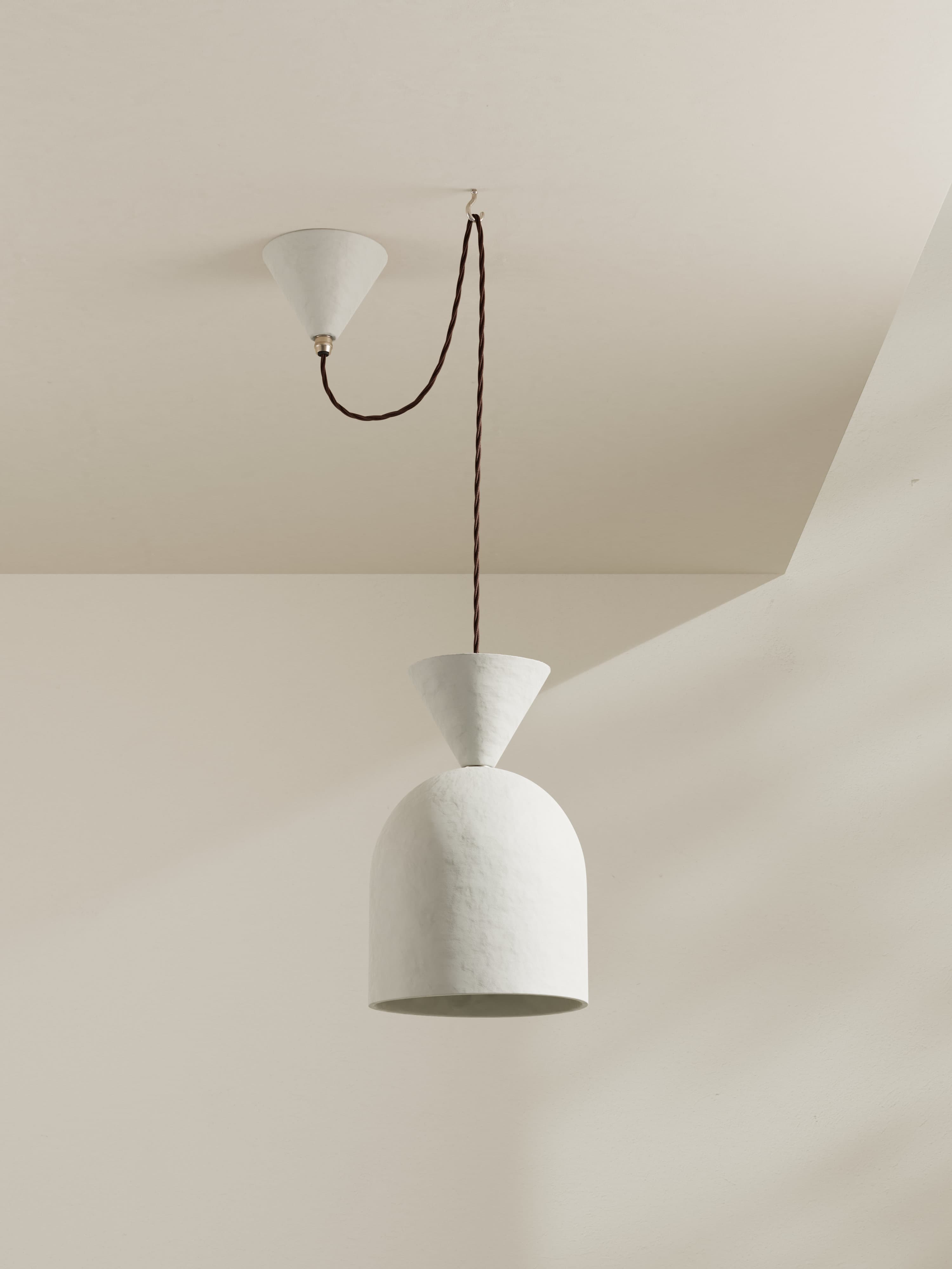 Bell Pendant Light in Chalk