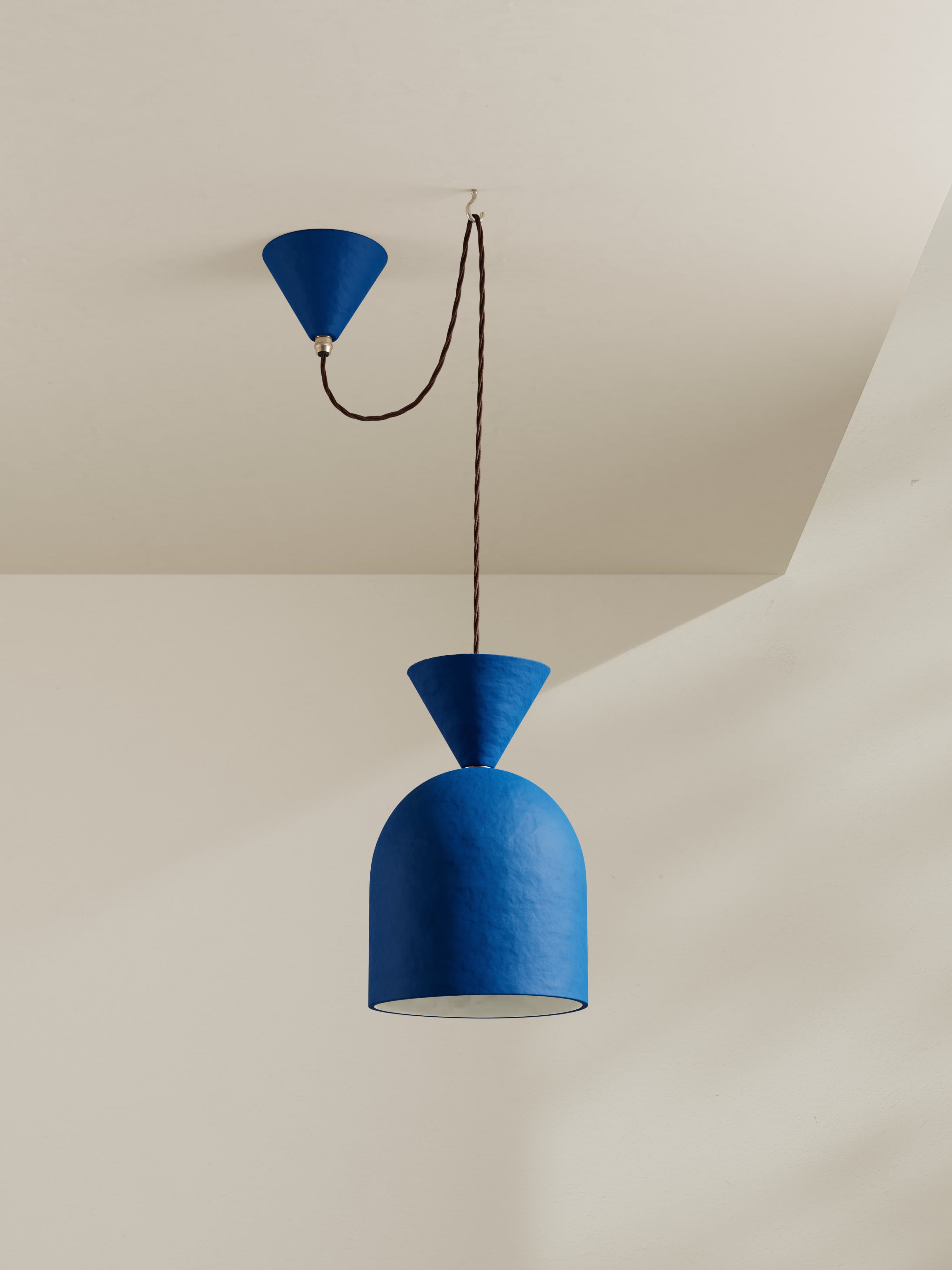 Bell Pendant Light in Azure