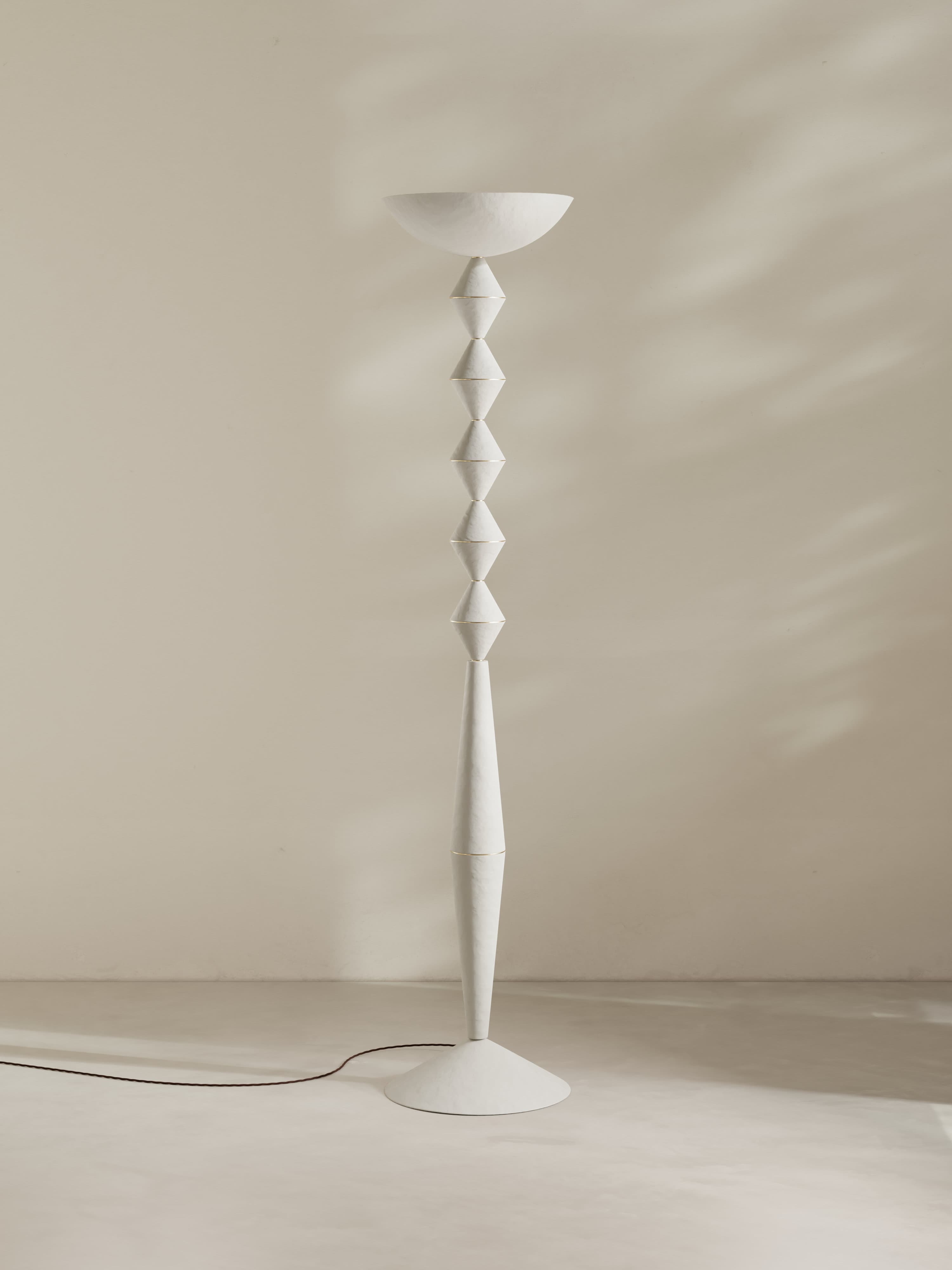 Totem Floor Light in Chalk