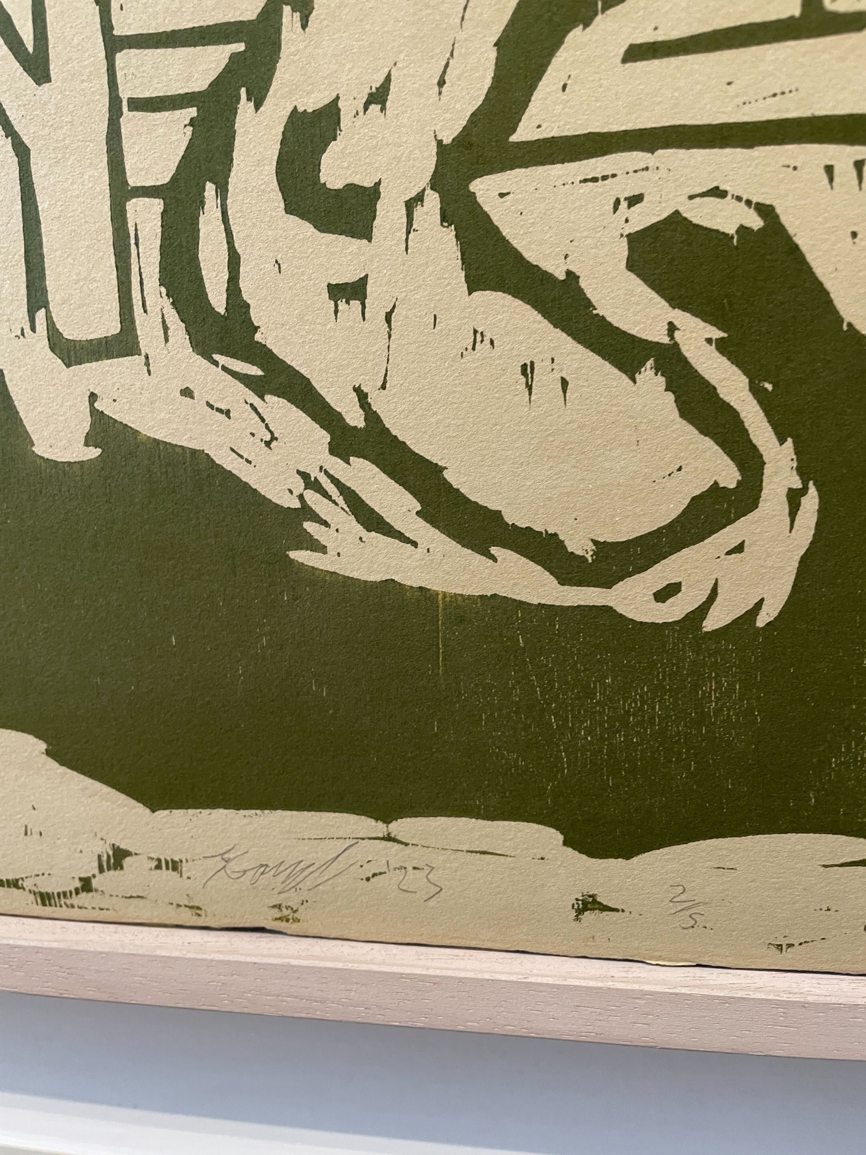Two Men Making Prints