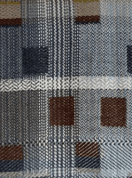 Mustard, Navy, Chestnut Hand-woven Wall Hanging