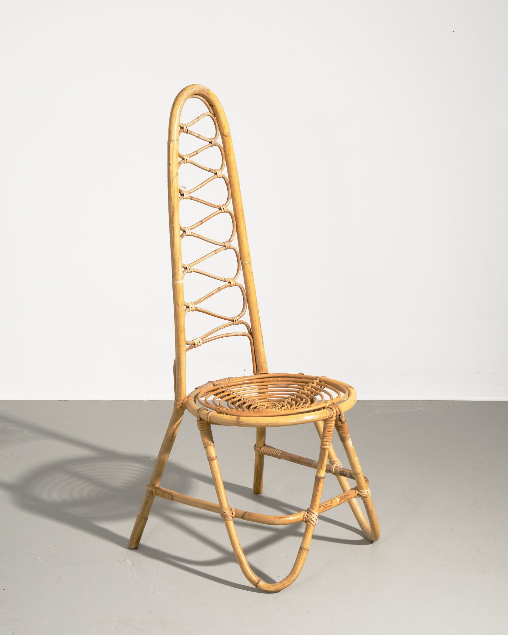 High Back Bamboo Chair