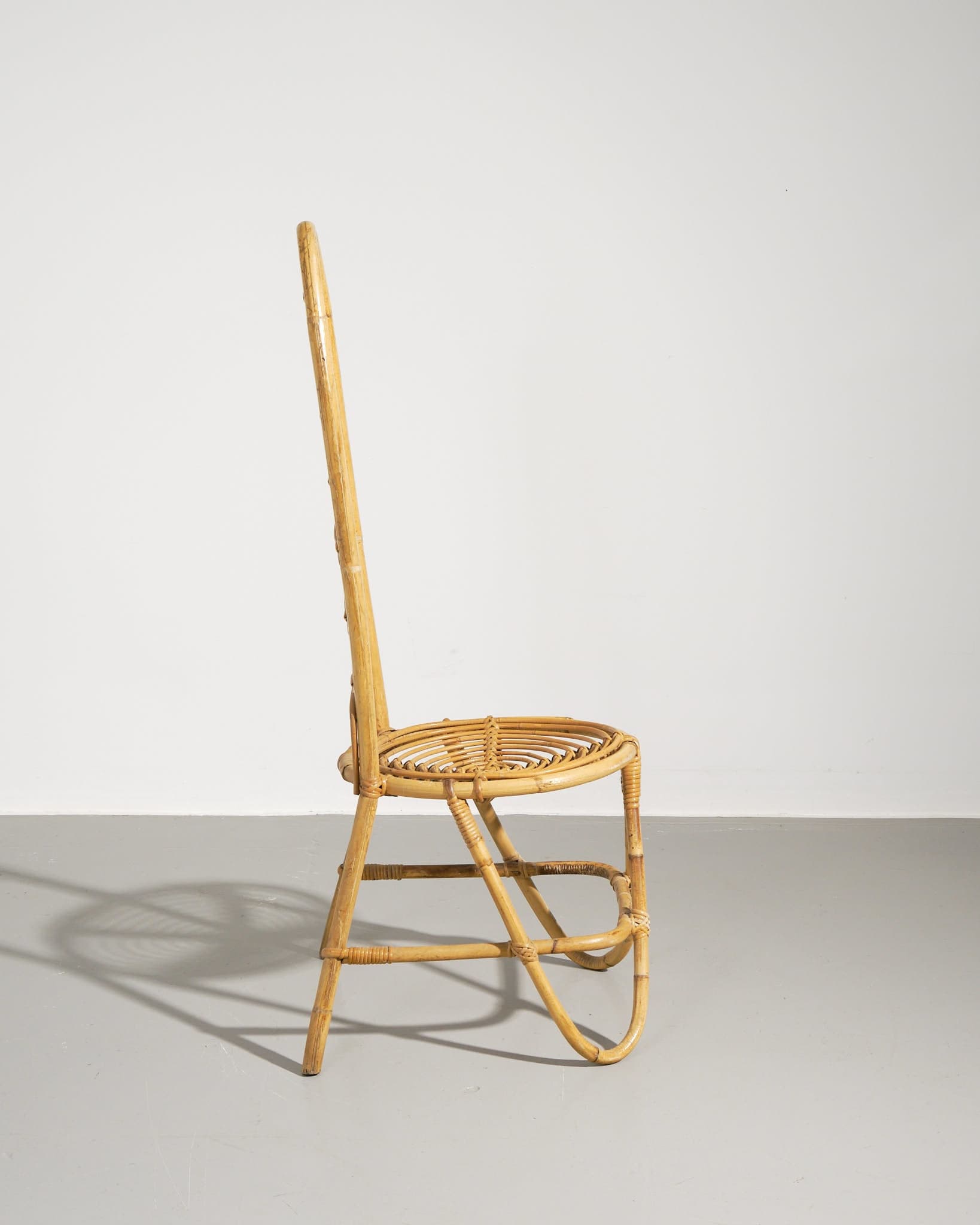 High Back Bamboo Chair