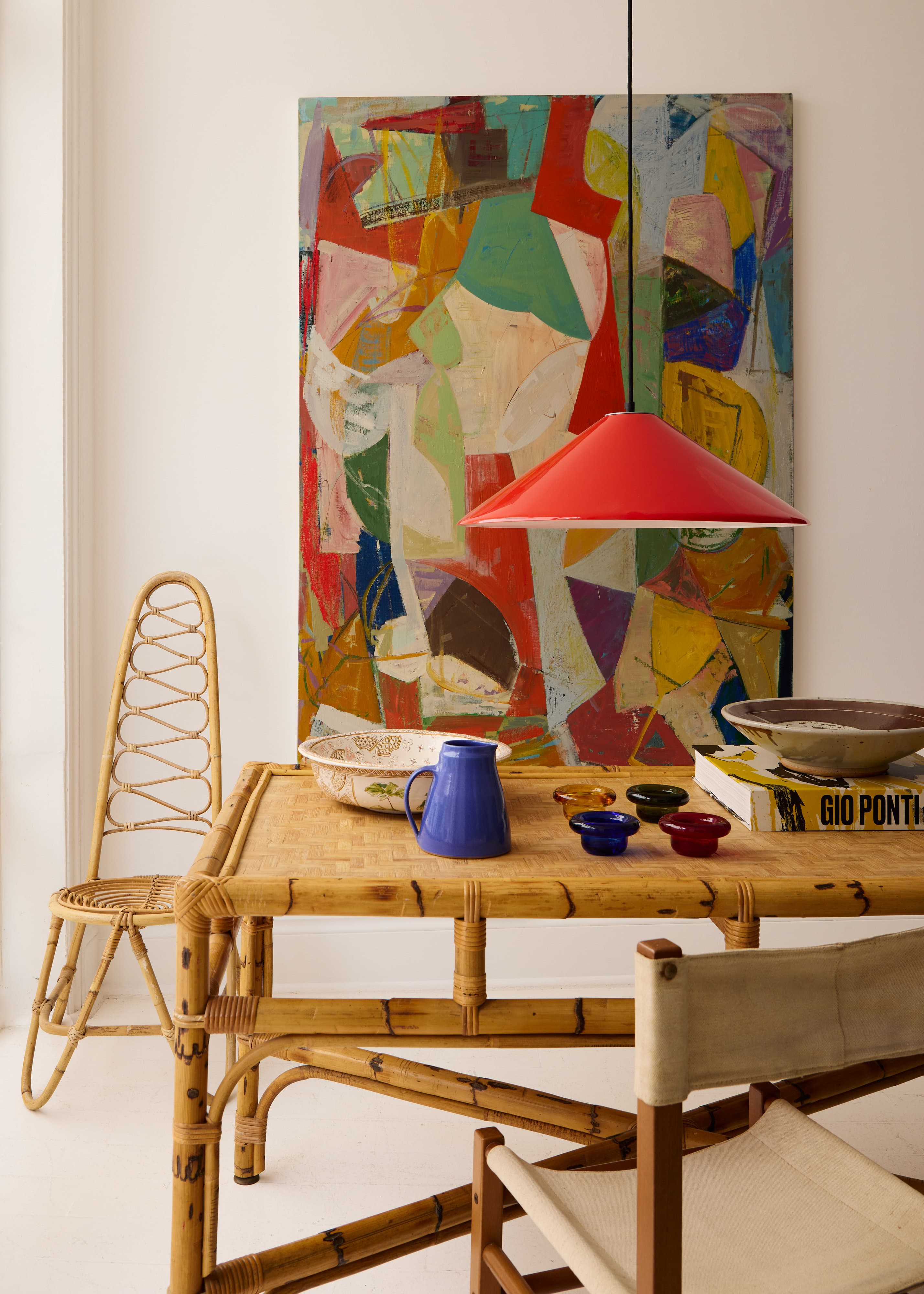 High Back Bamboo Chair