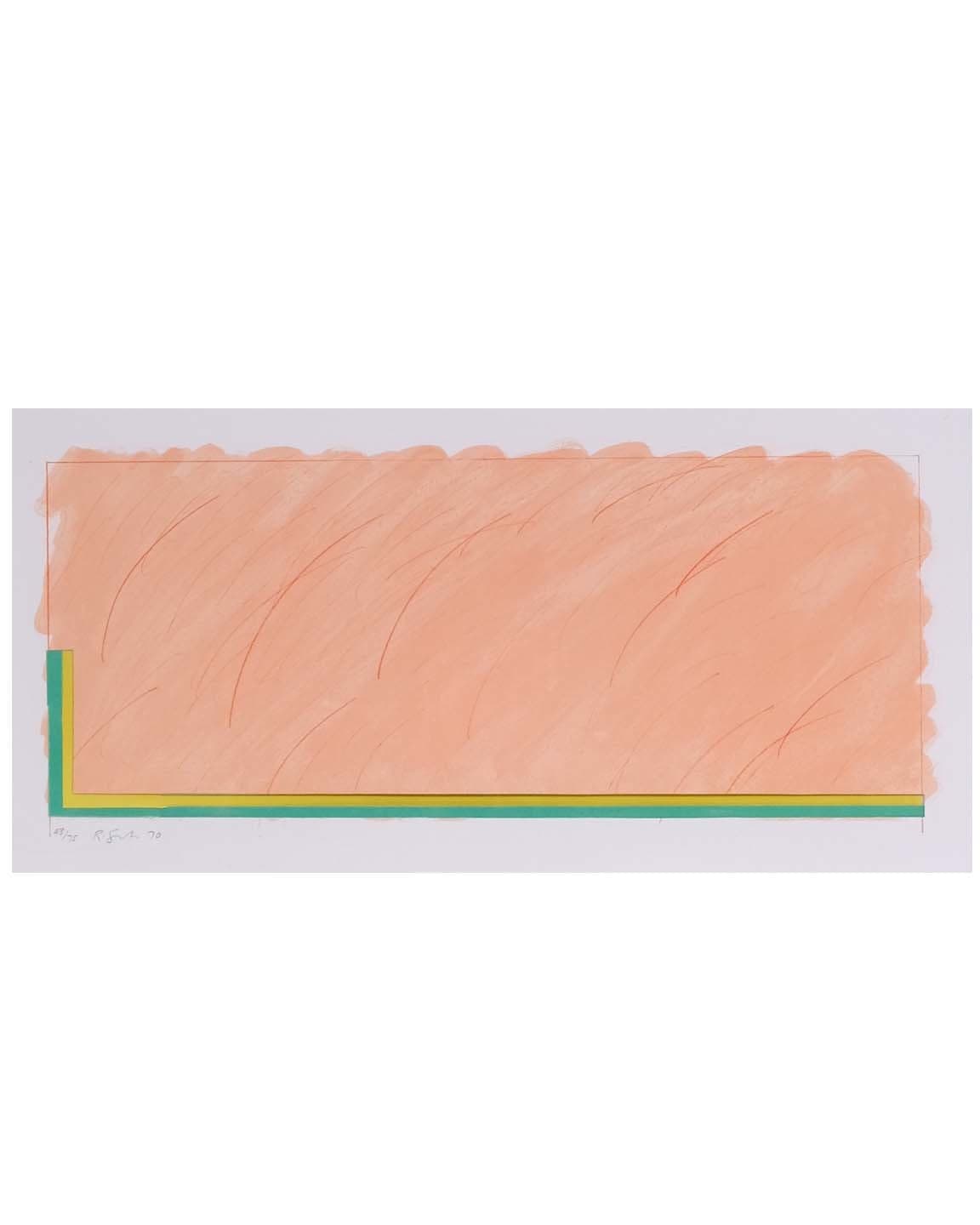Horizon V (Peach, Yellow and Green)