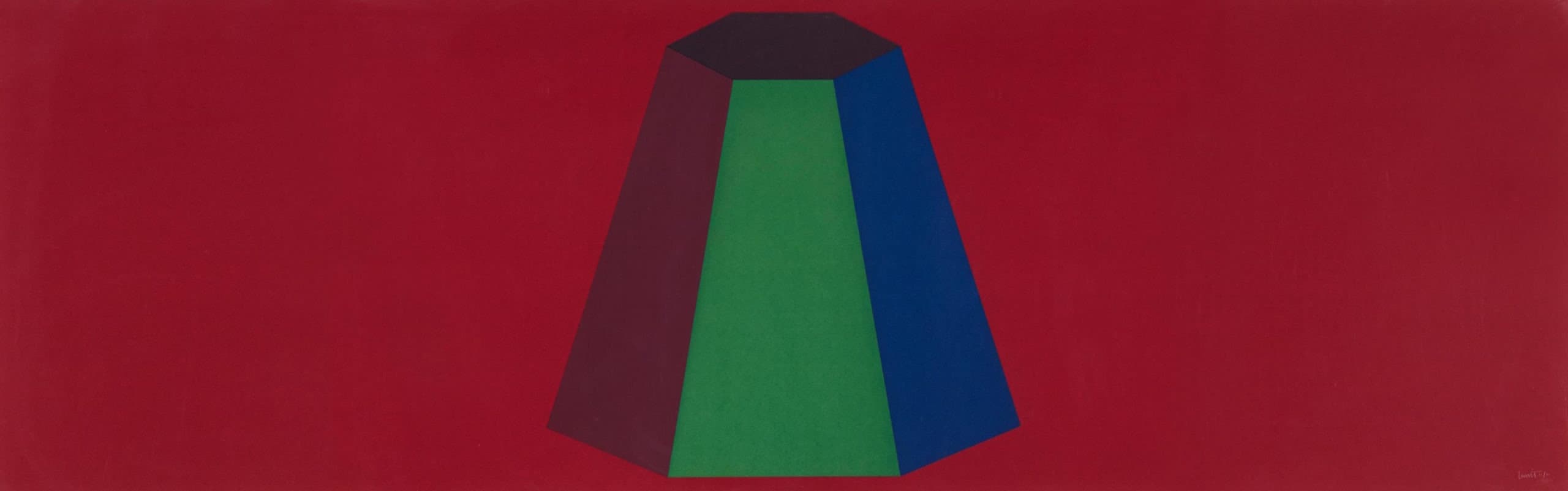 Flat Top Pyramid with Colours Superimposed