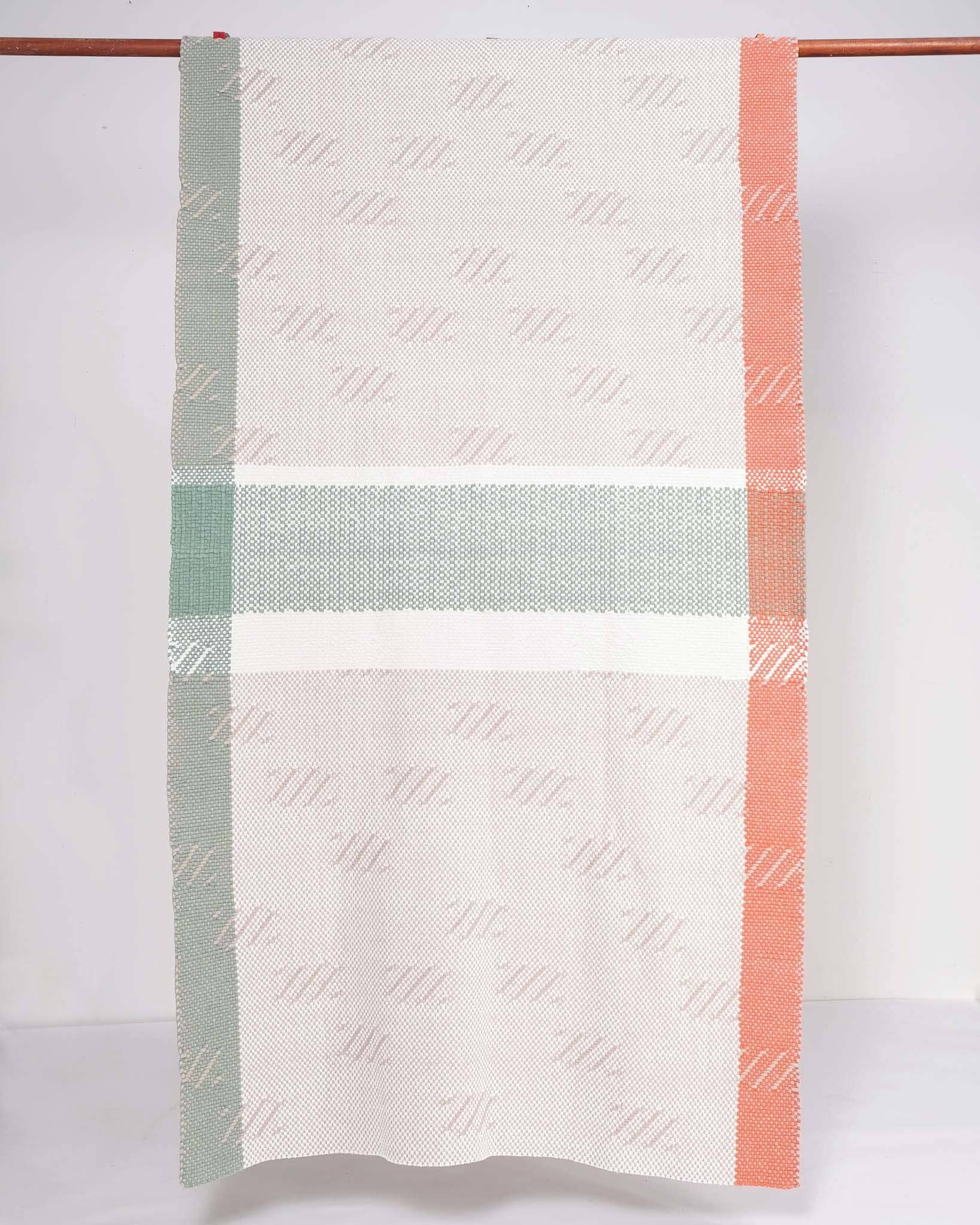 Handwoven Throw 'Recycled Cotton Putty'