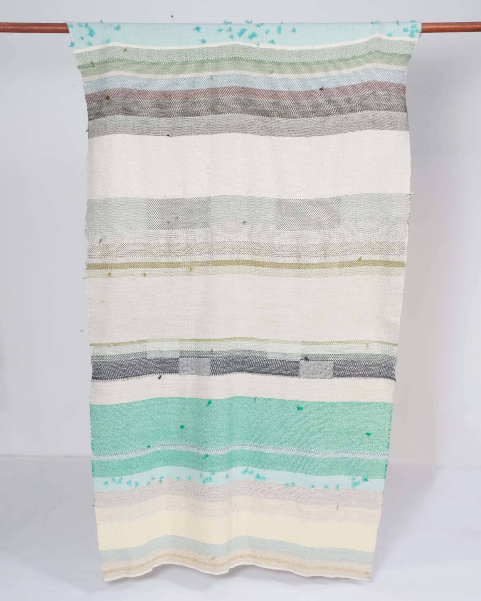 Handwoven Alpaca Throw 'Vivid Green'