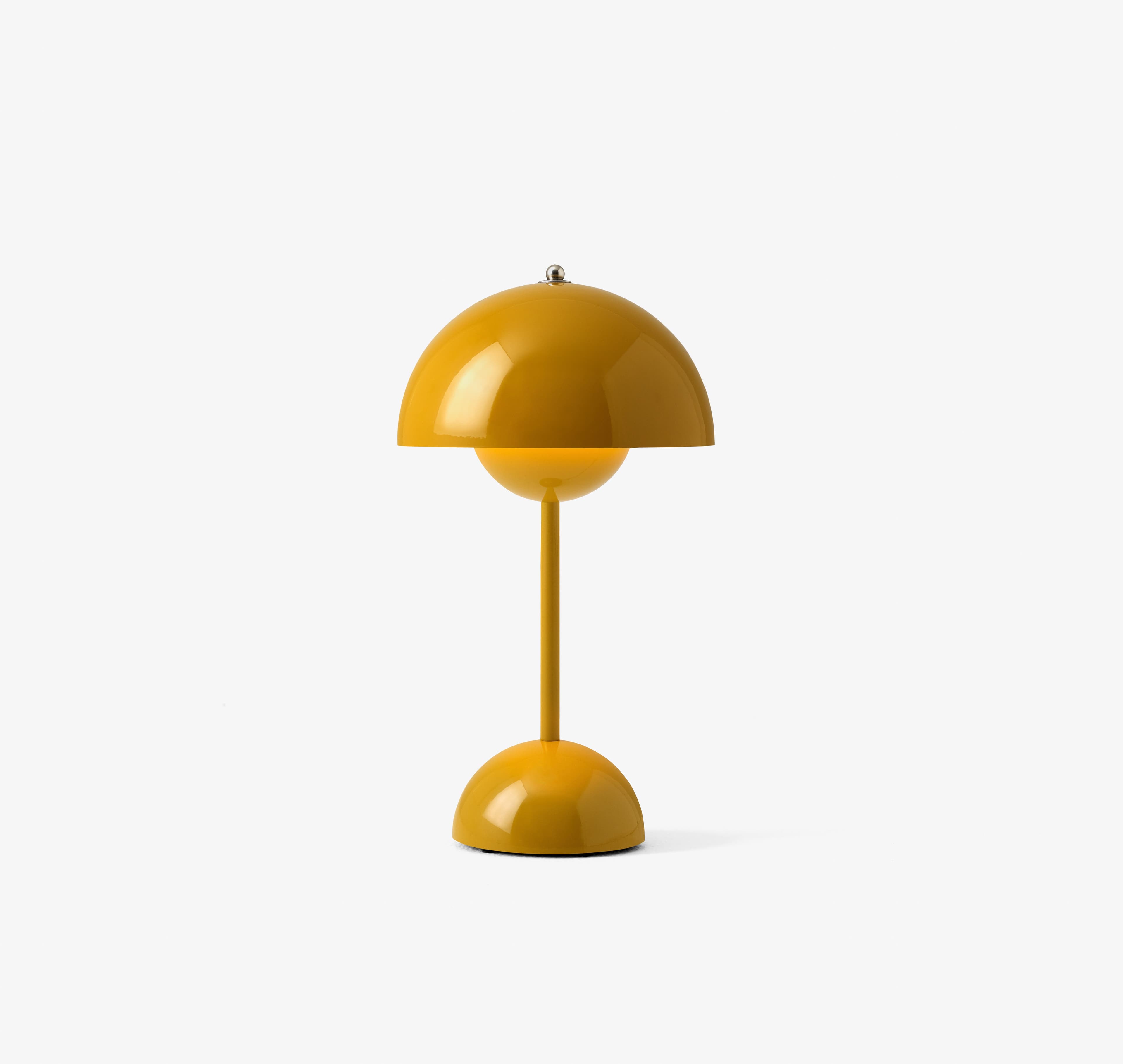 Verner Panton, Flowerpot Portable Lamp VP9 in Mustard