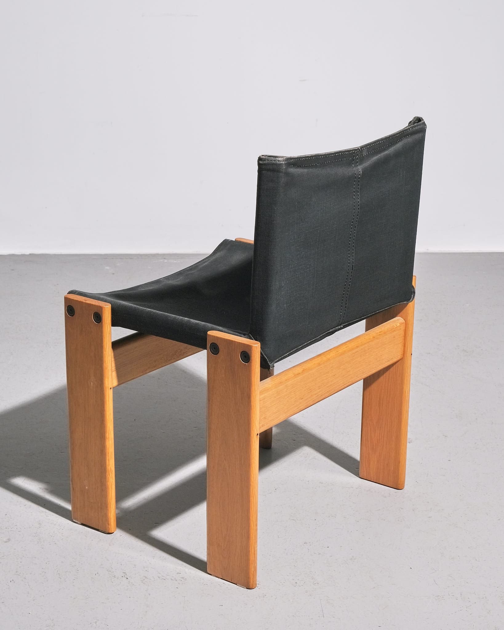 Set of Four Fabric Monk Chairs