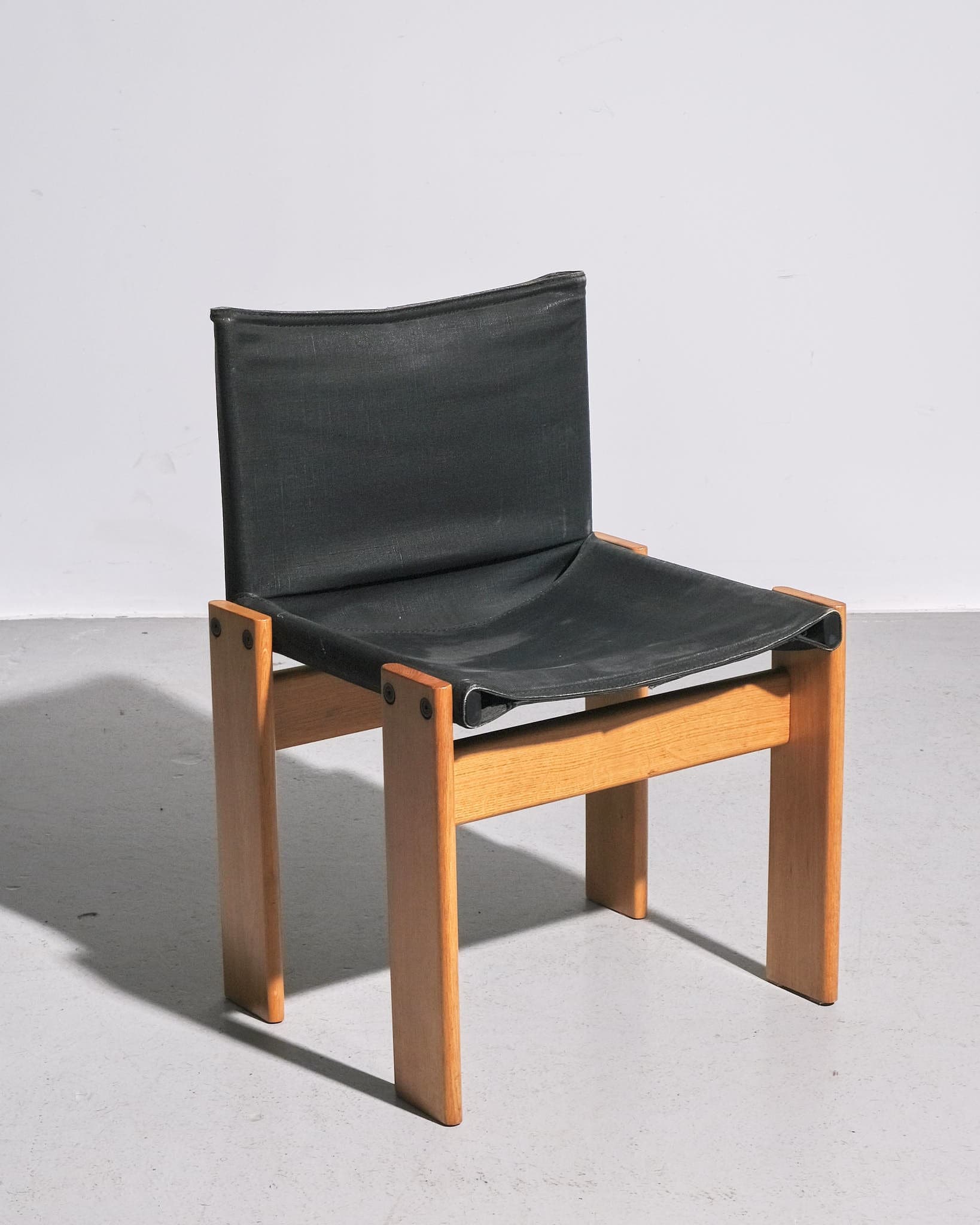 Set of Four Fabric Monk Chairs