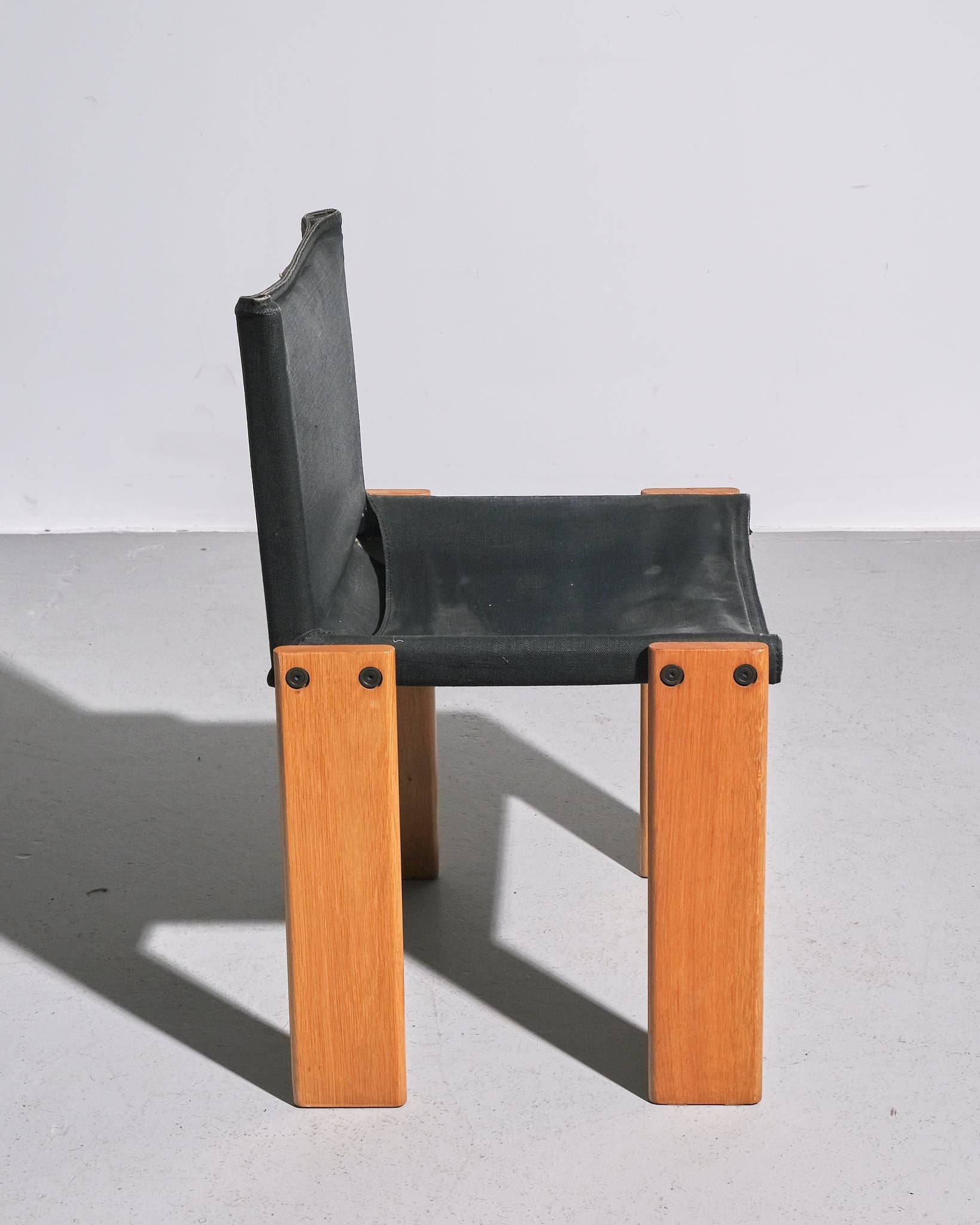 Set of Four Fabric Monk Chairs