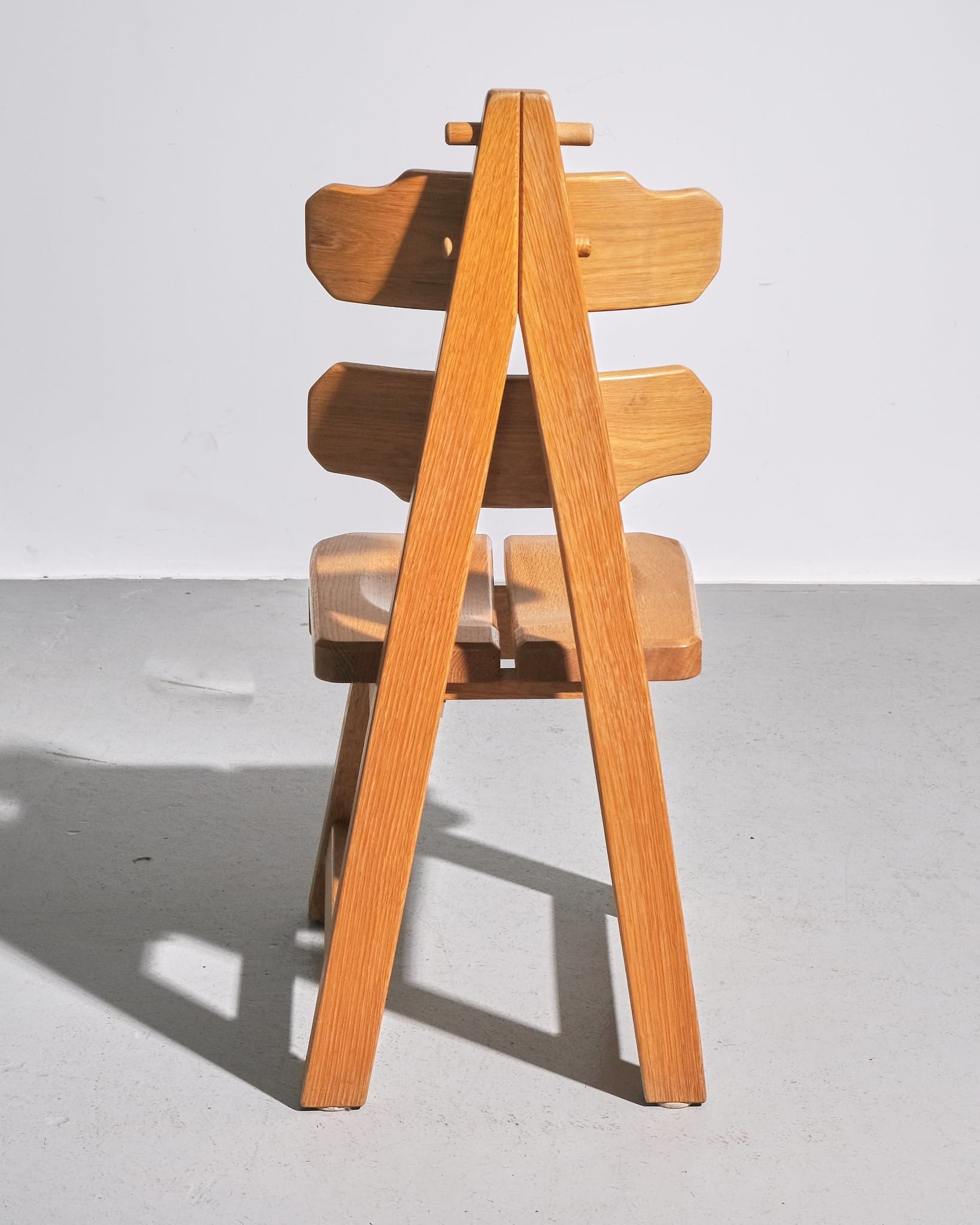 Set of Six Brutalist Dining Chairs