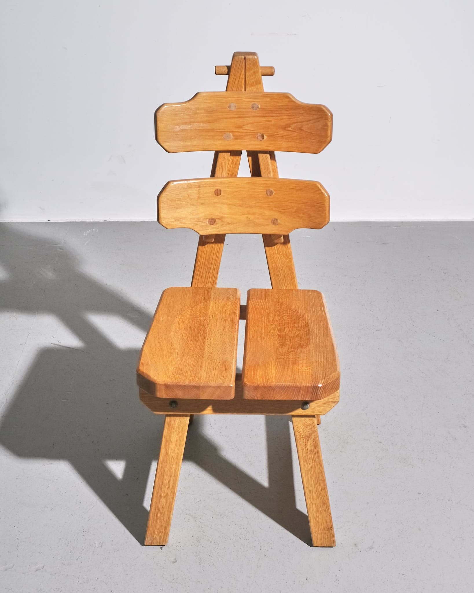 Set of Six Brutalist Dining Chairs
