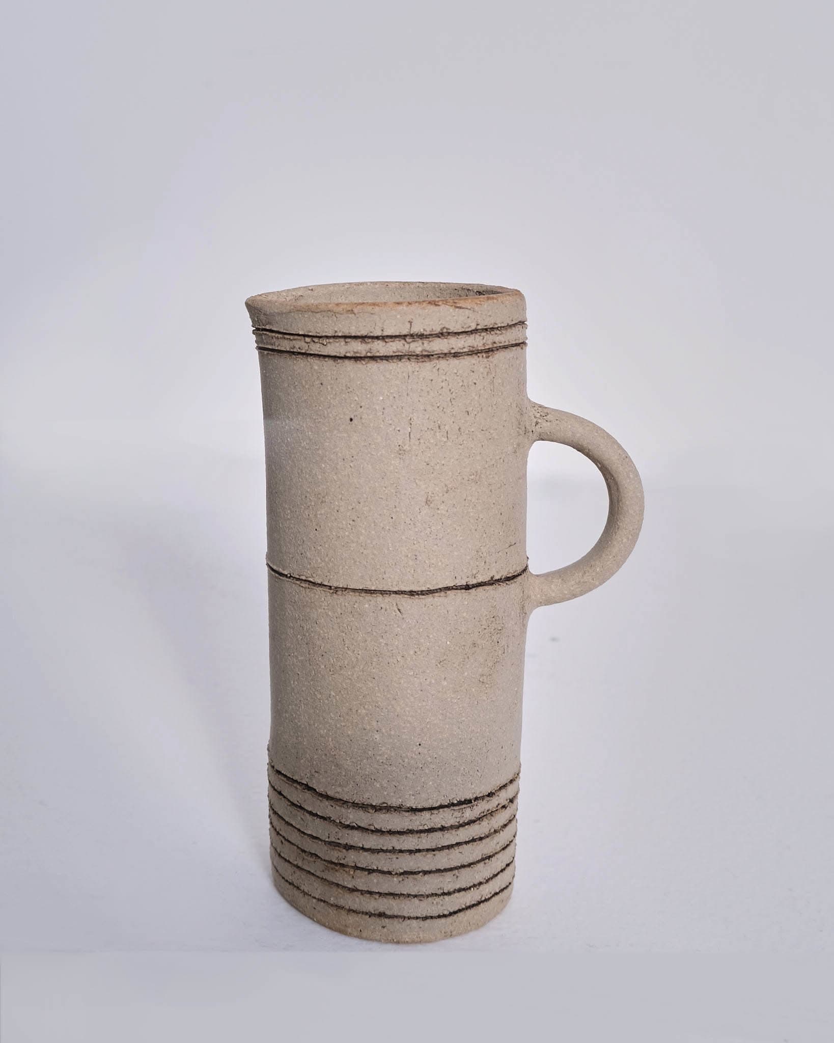 Small Jug (Light Horizontal Bands)