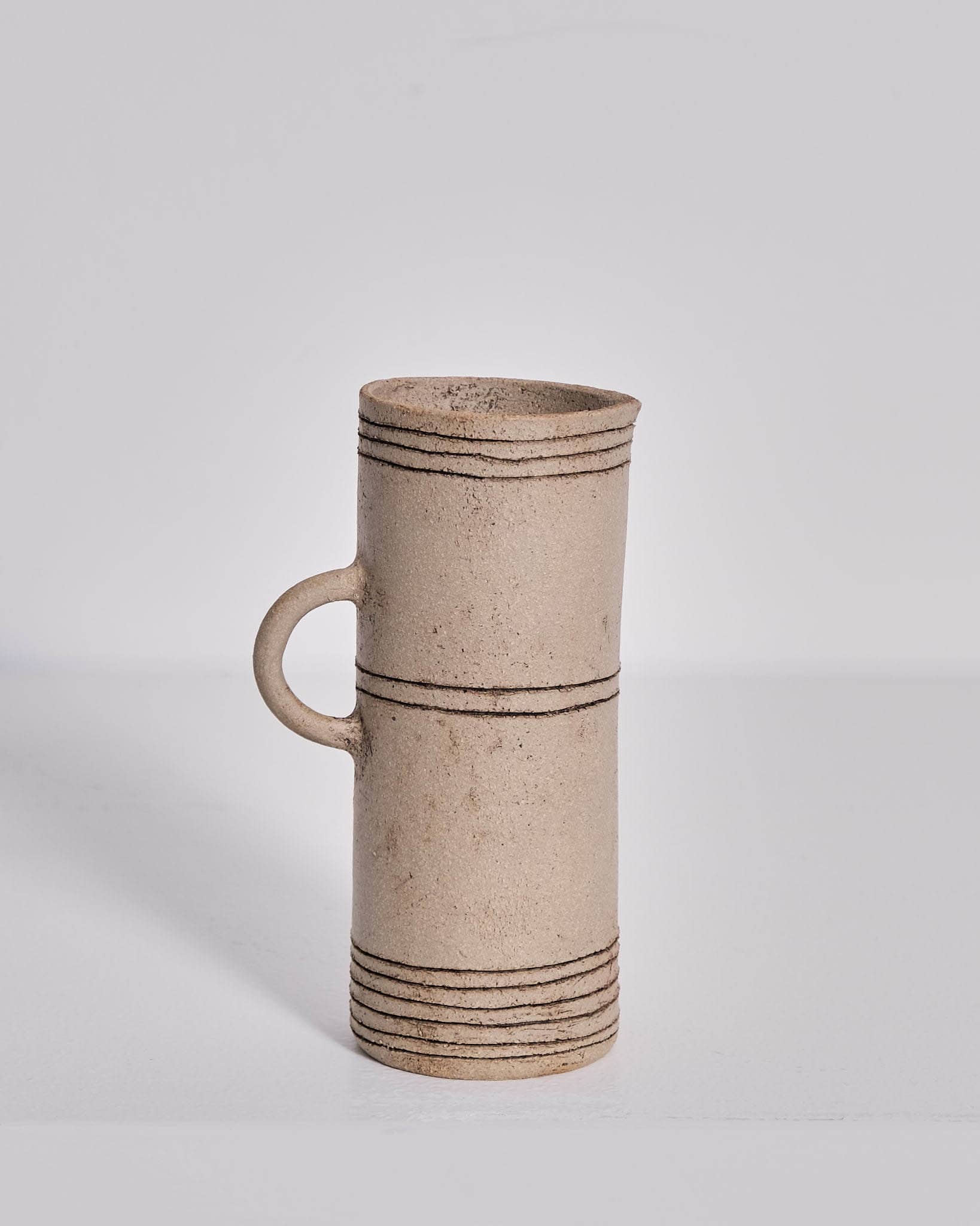 Tall Jug (Light Horizontal Bands)