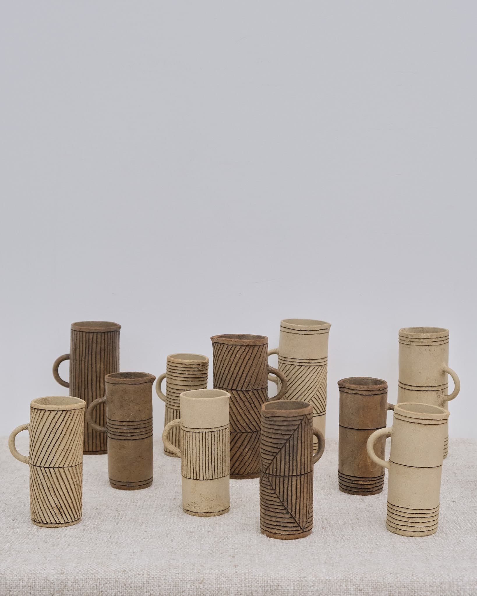 Tall Jug (Light Criss Cross)
