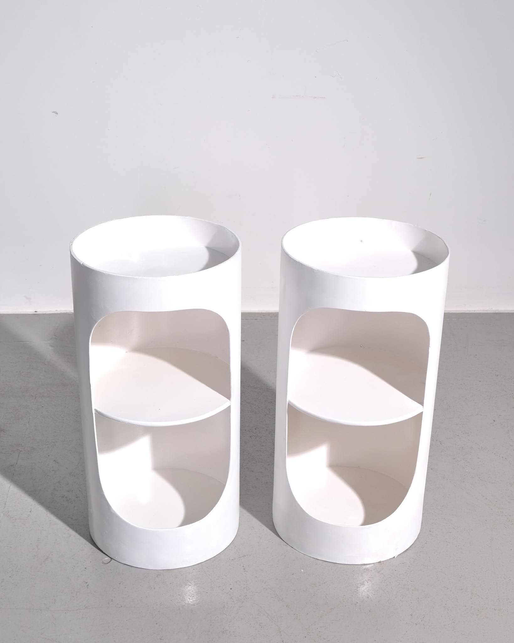 Tomotom Three Tier Side Table in White