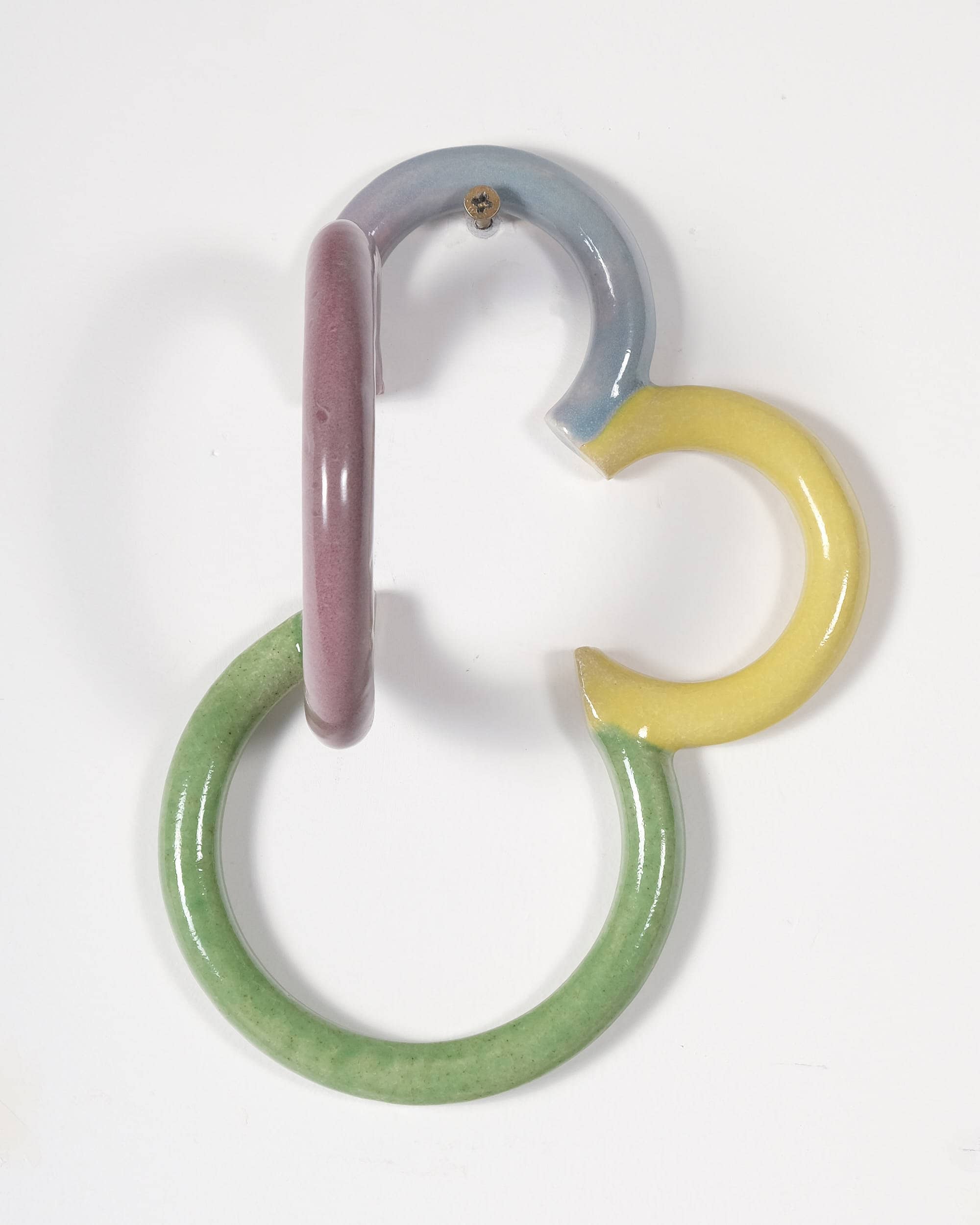 Doodle Sculpture with Mauve Loop