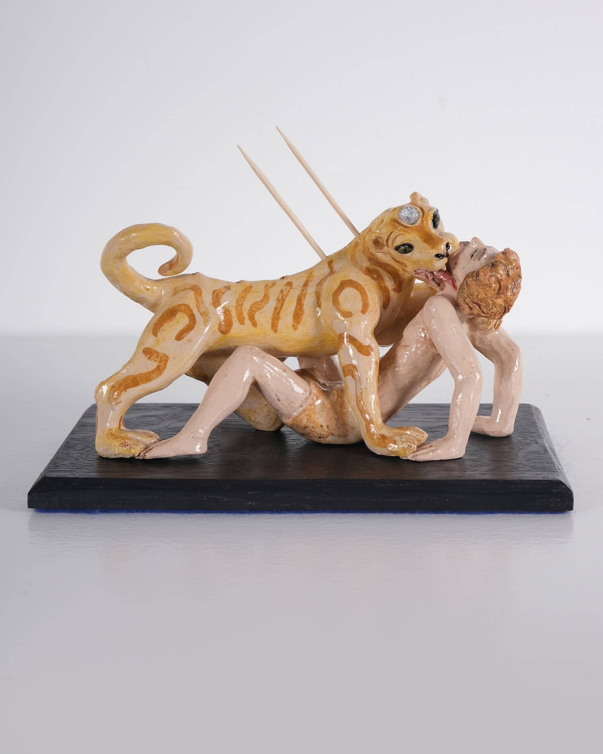 Lion Devouring Young Man Toothpick