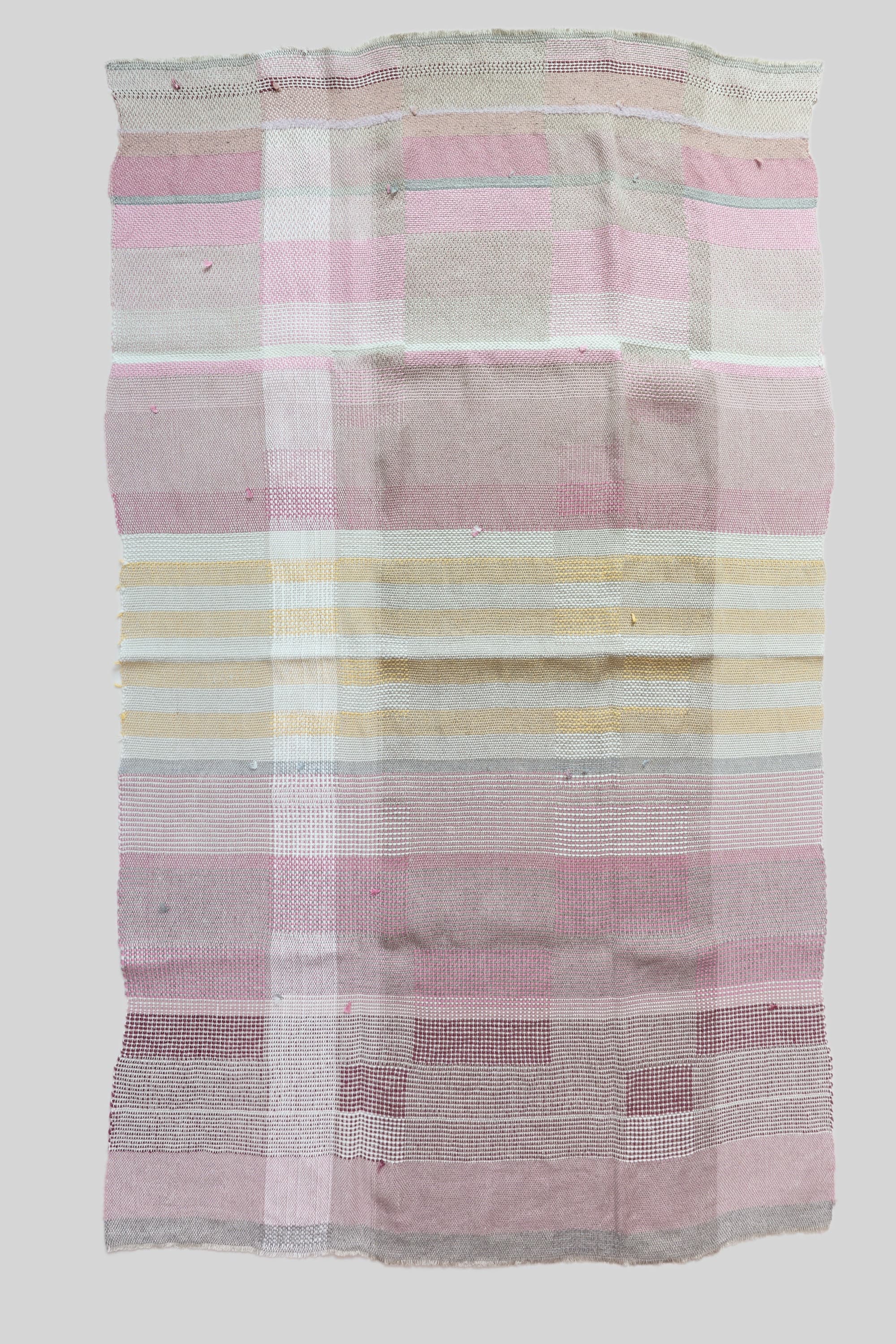 Handwoven Throw - Pale Pinks