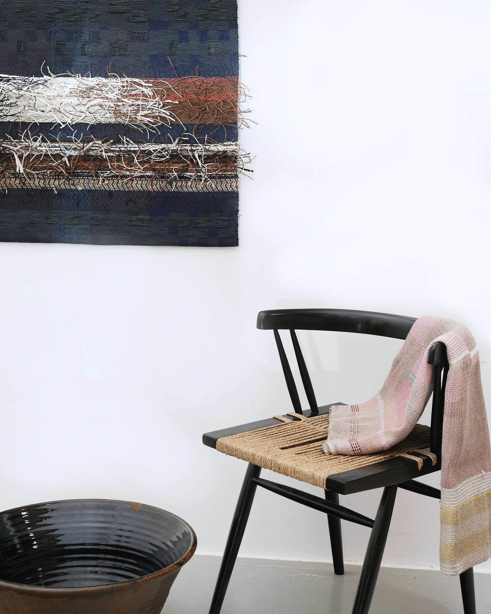 Handwoven Throw - Pale Pinks