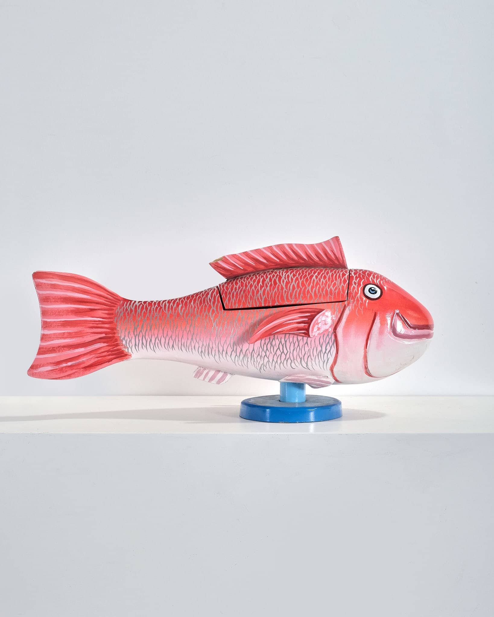 Red Fish Box Sculpture Maquette