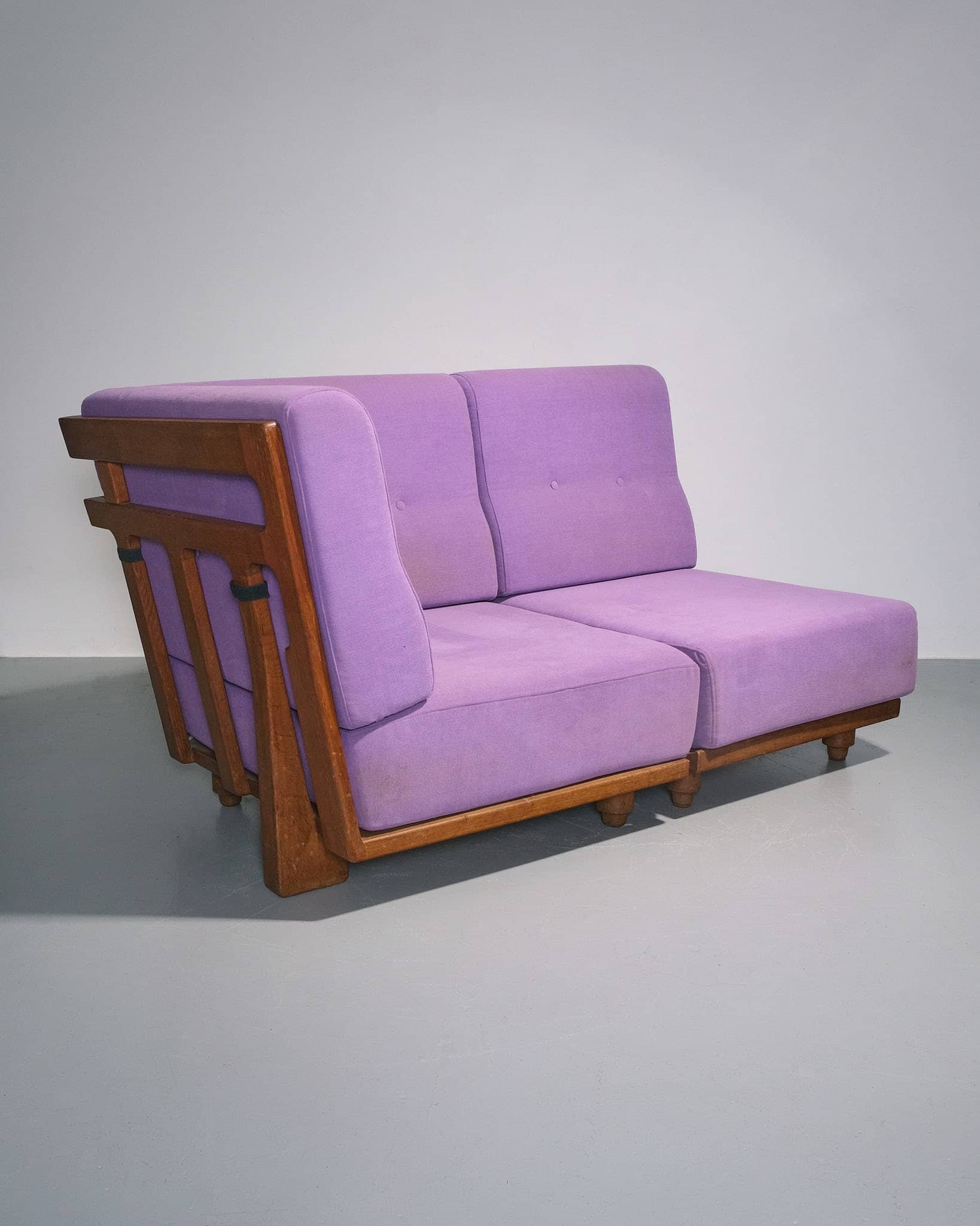 Elmyre Corner Sofa With Slatted Backrest