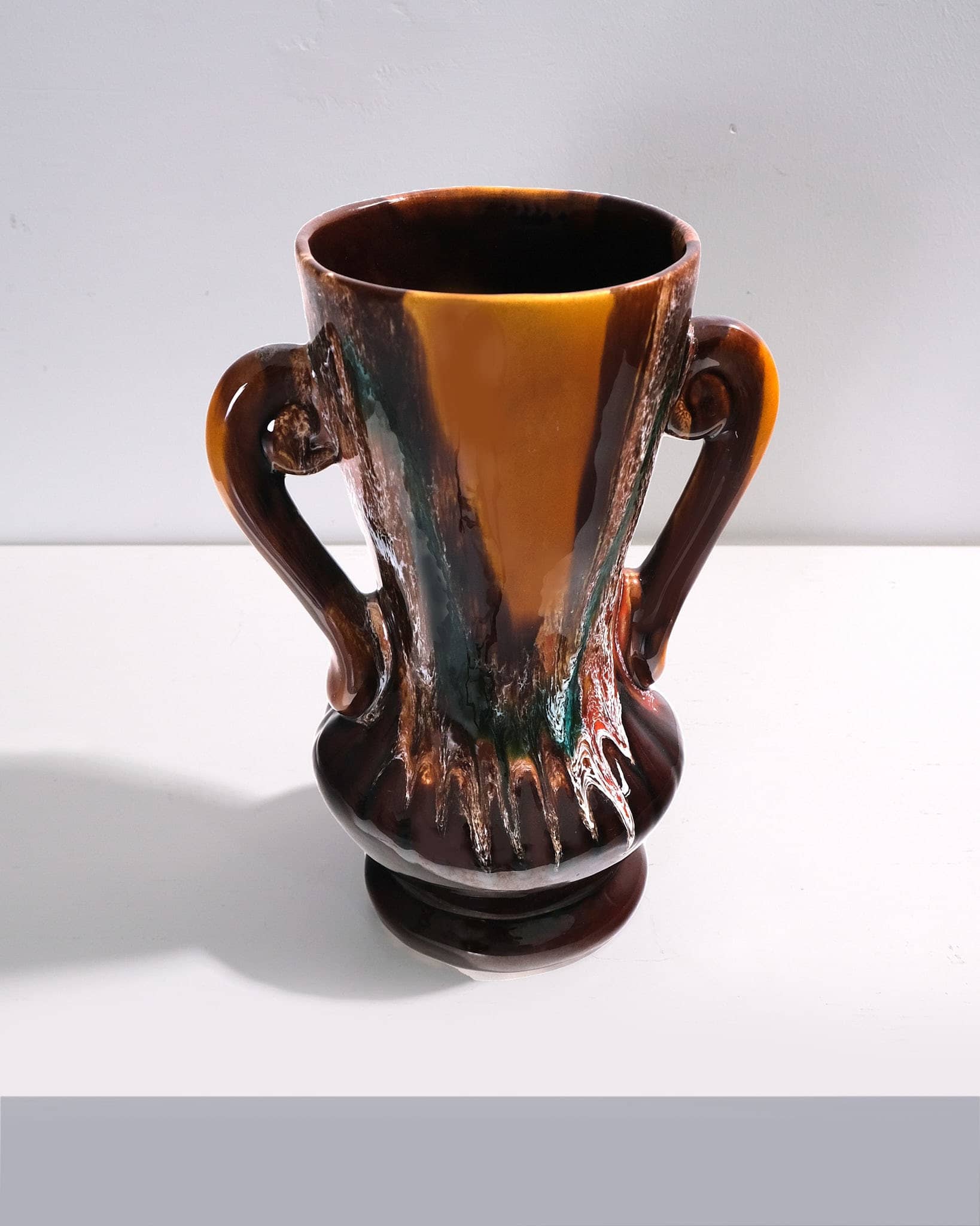 Handled Flared Vase