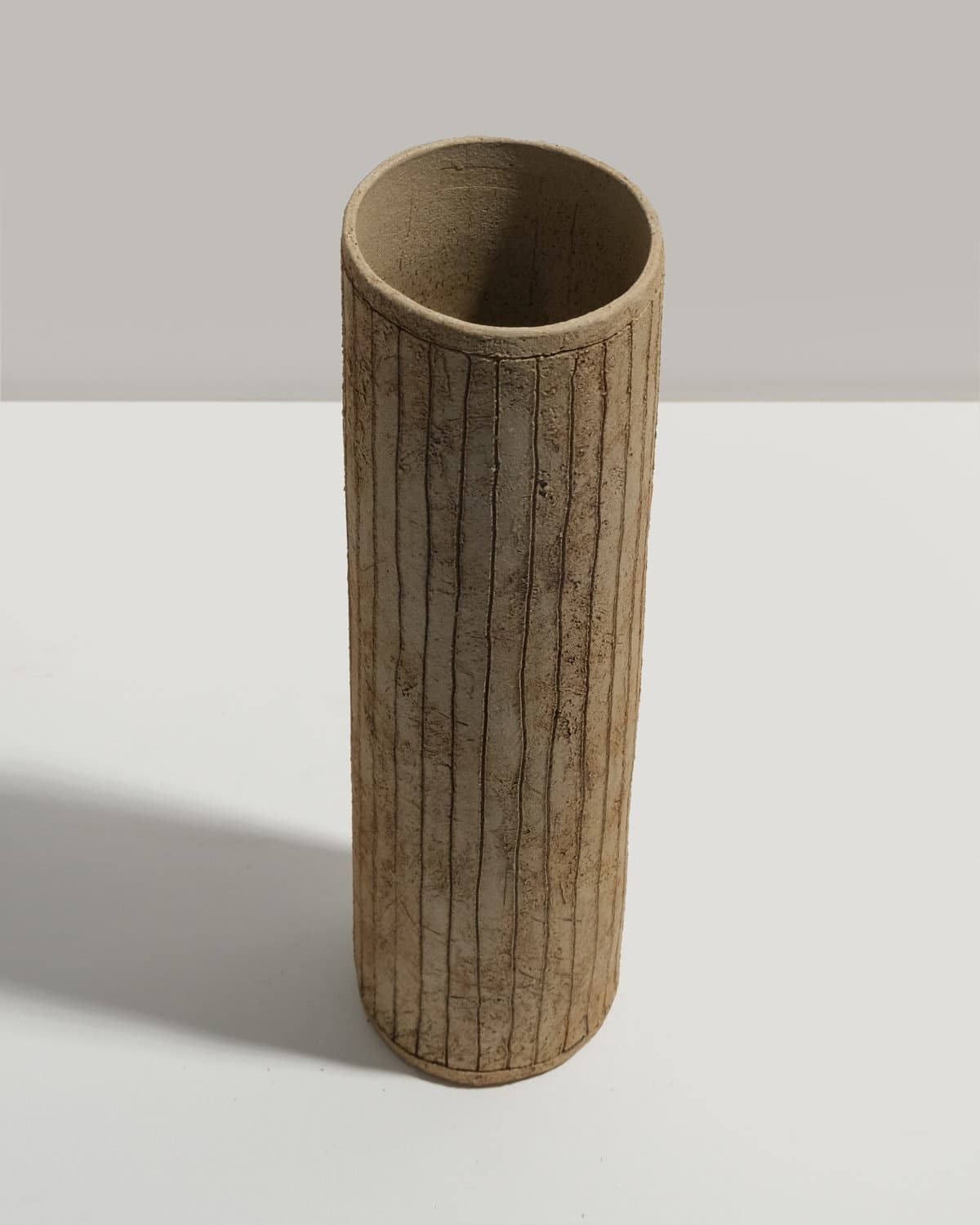 Tall Sgraffito Vase (Light Vertical)