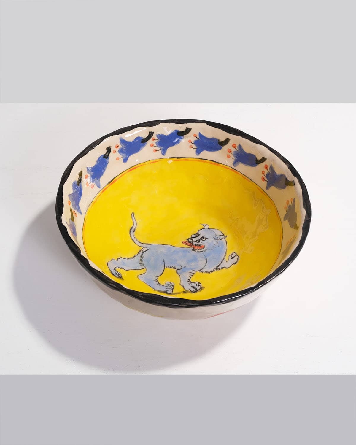 Bowl with Blue Panther