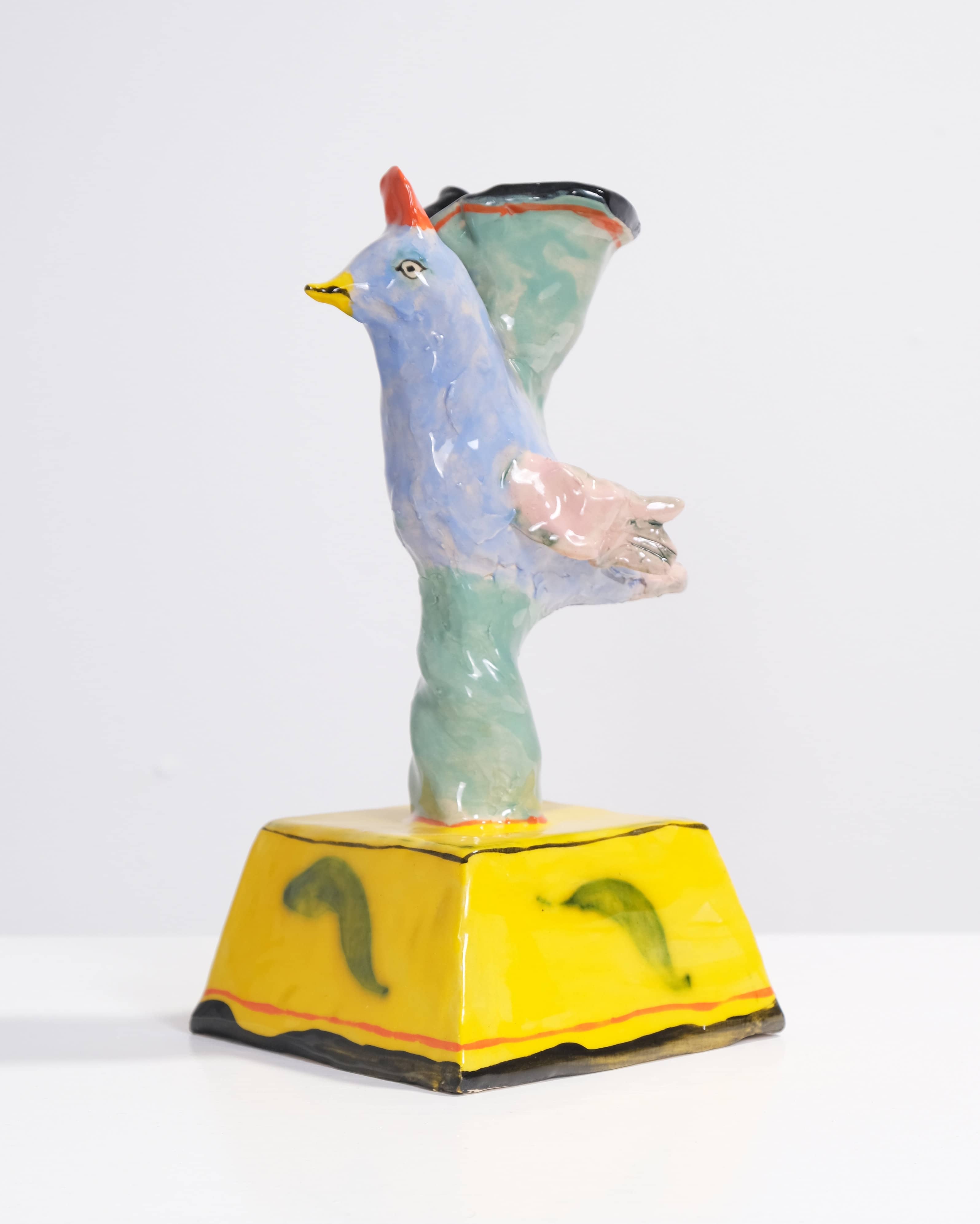 Blue Bird Candleholder