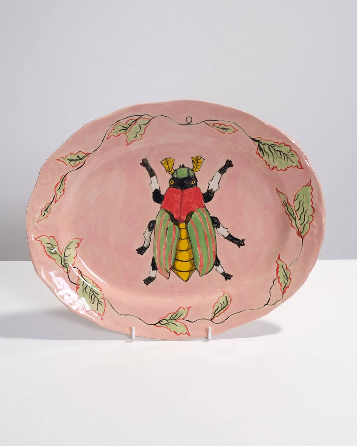 Large Platter with Beetle