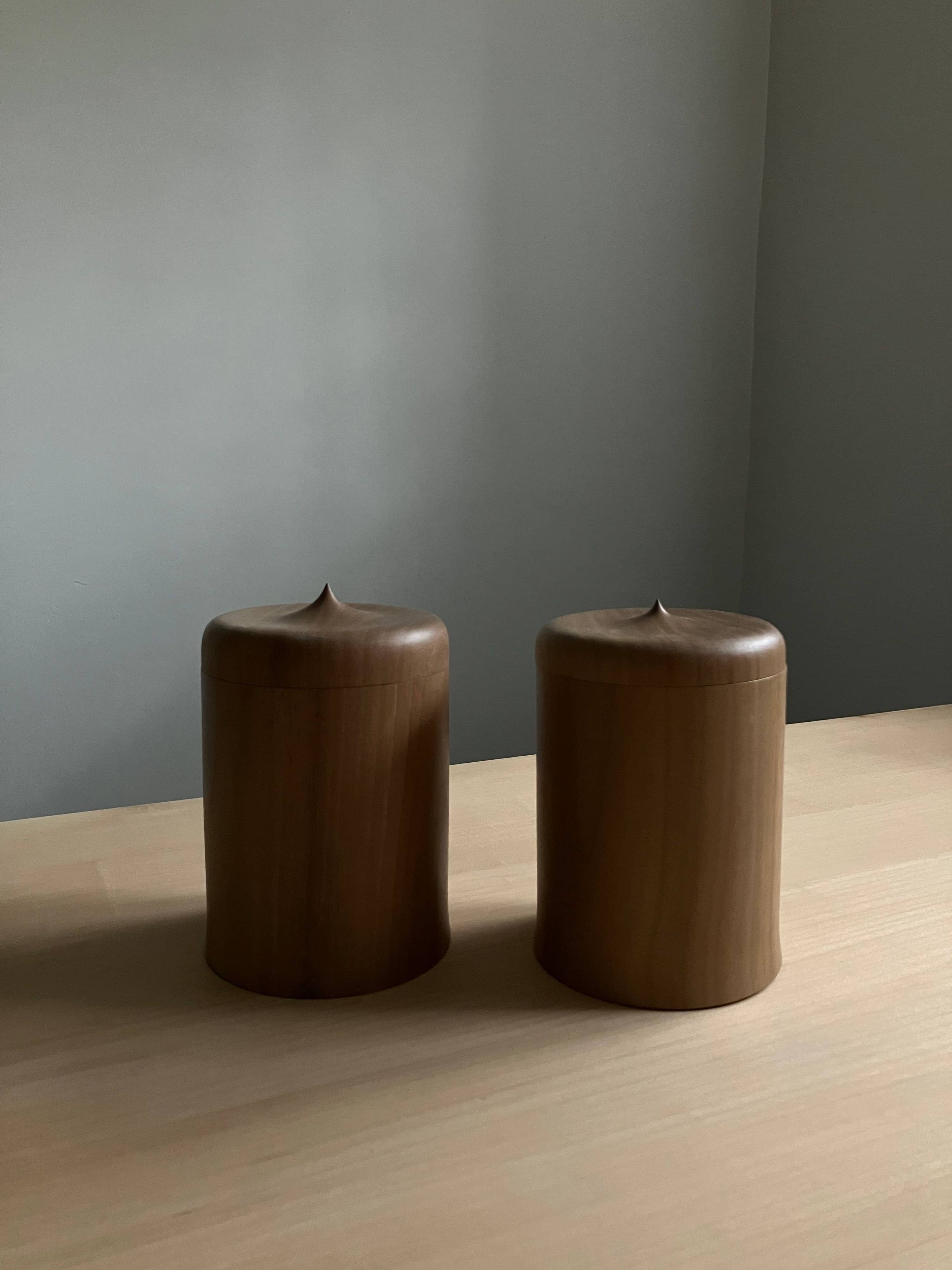Yhres, 'Walnut Tea Caddy, Single'