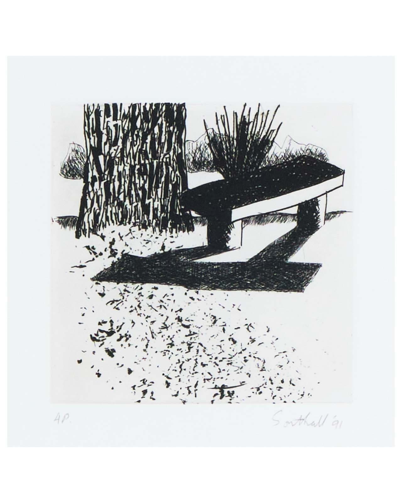 Black and White of Brick and Bark IV