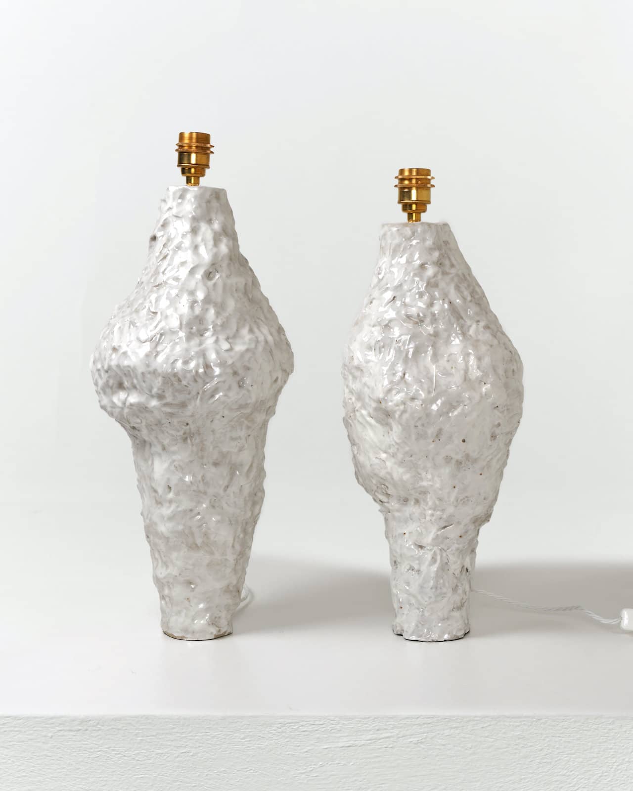 Pair of White Mountain Lamps