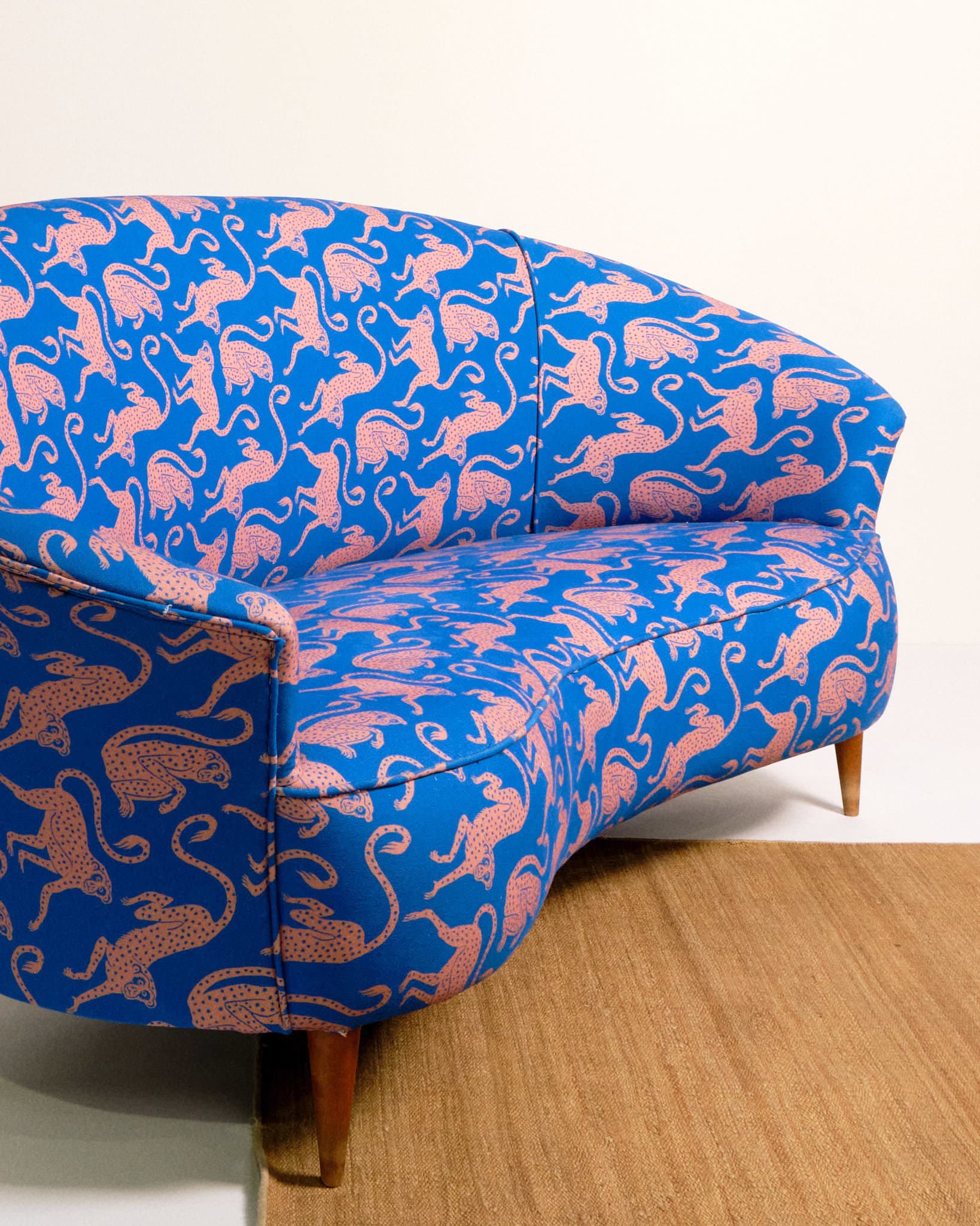 Italian Curved Sofa