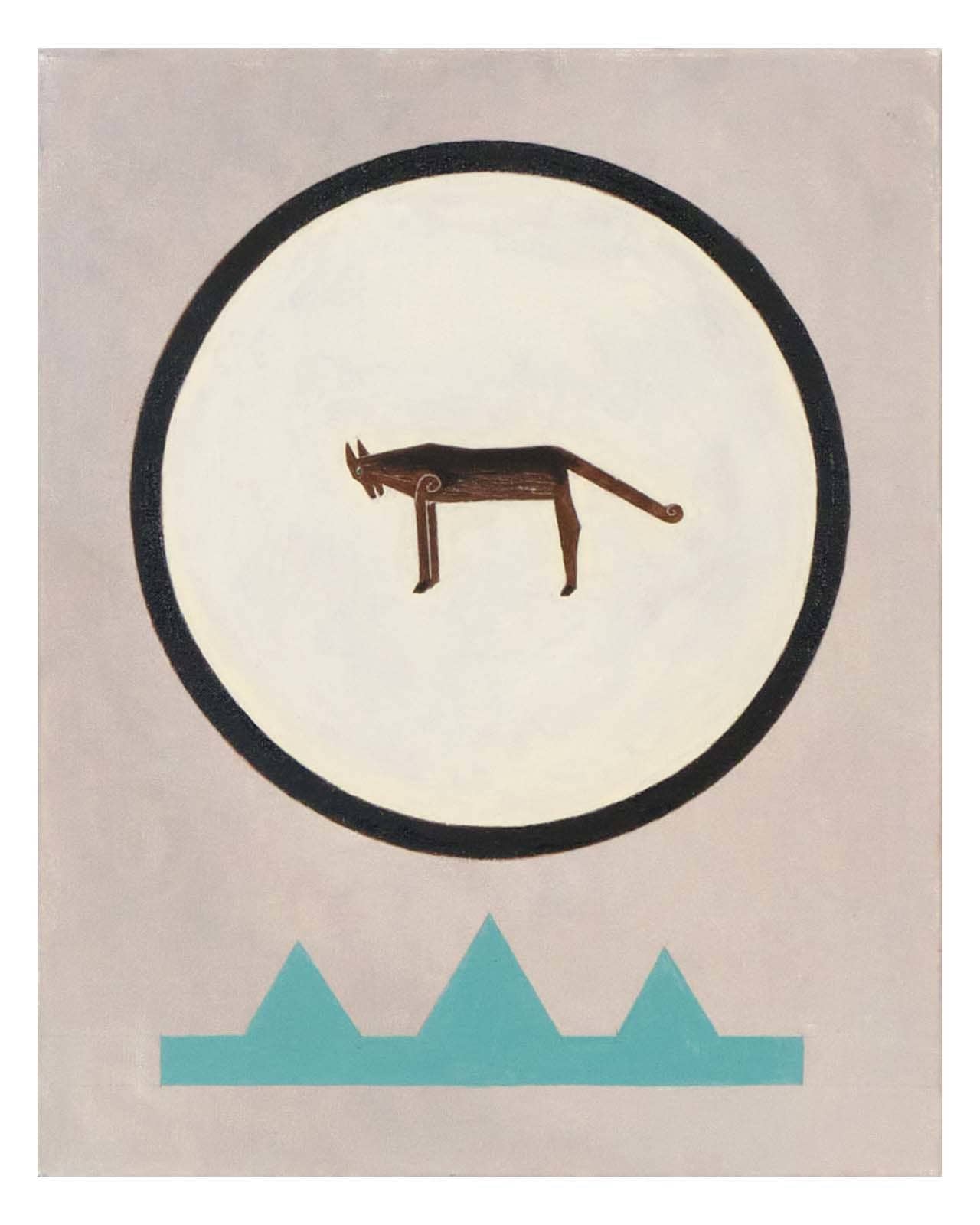 Shamans Drum, Wolf and Mountains