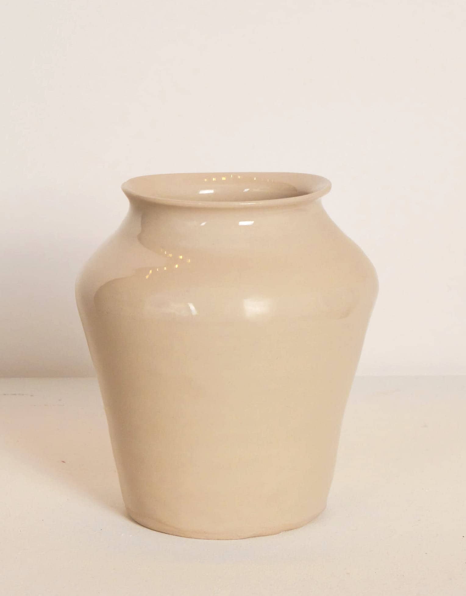 Wheel Thrown Vase, White Medium