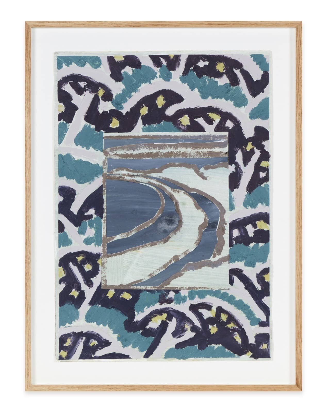Coastline with Blossom Pattern
