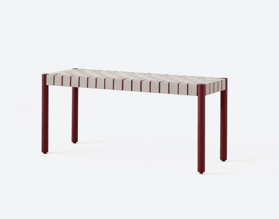 Betty Bench TK4, Small, Maroon/Natural Webbing