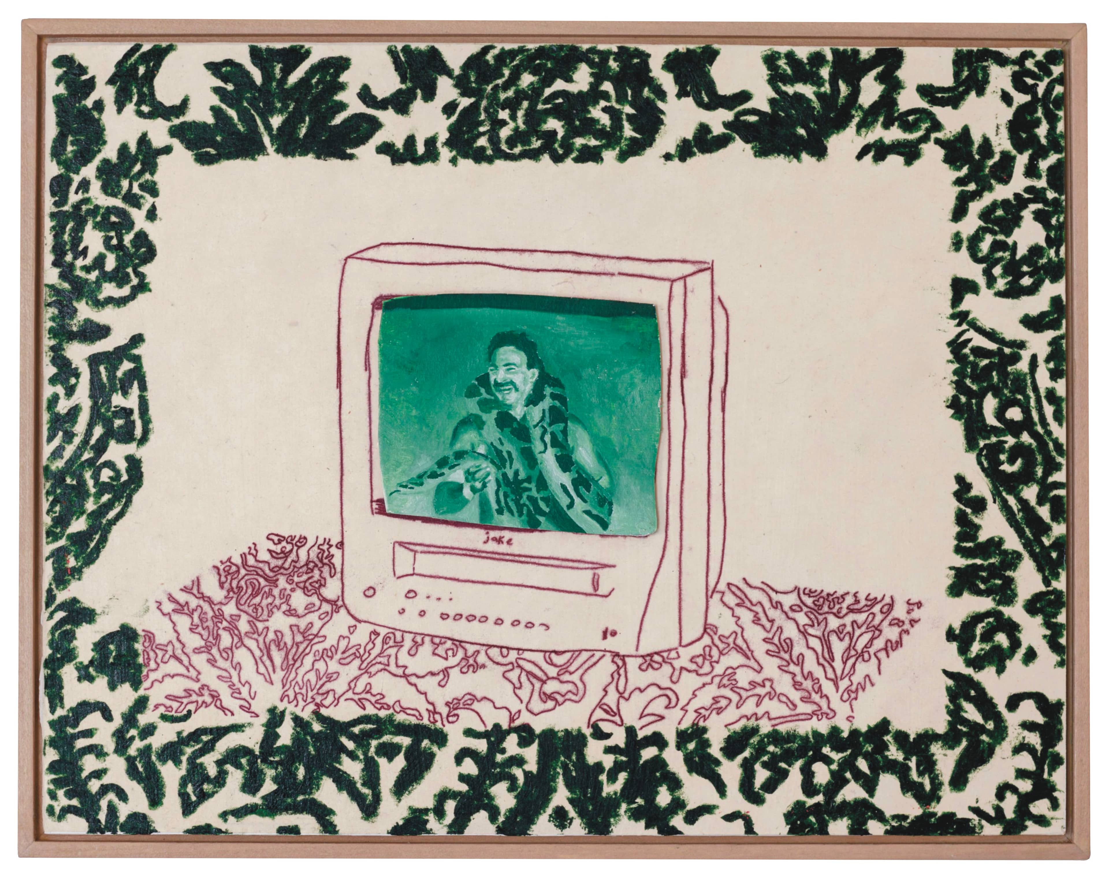 Man Holding A Snake On TV