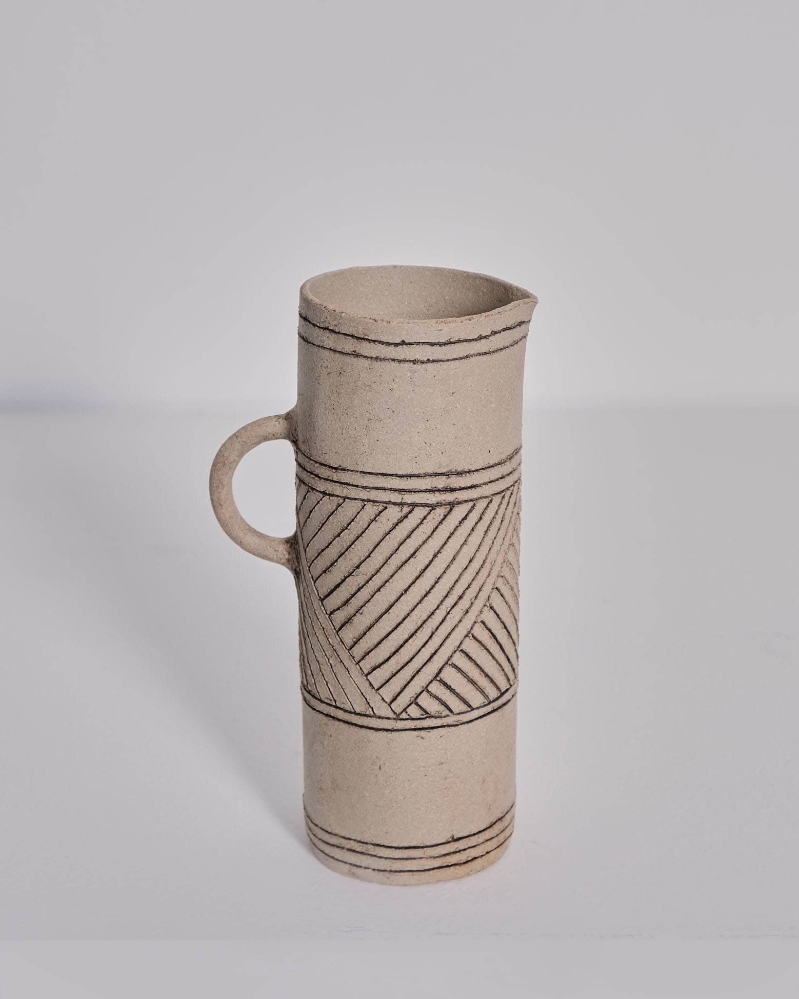 Tall Jug (light patterned middle band)