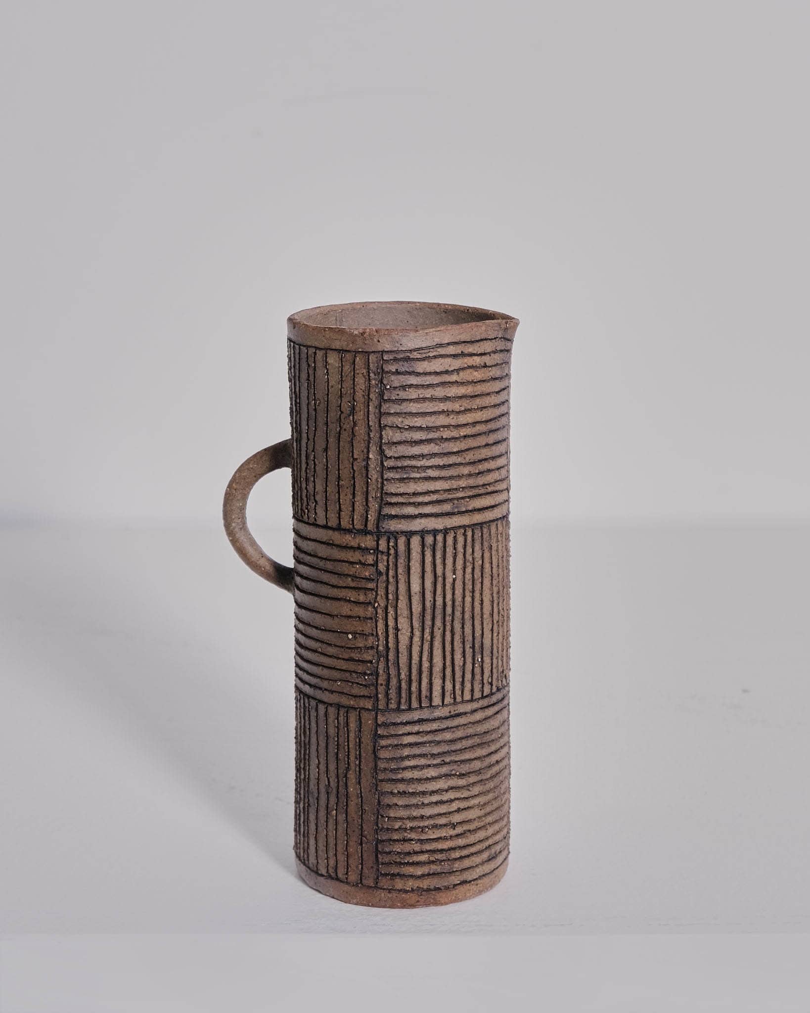 Tall Jug (dark criss cross)