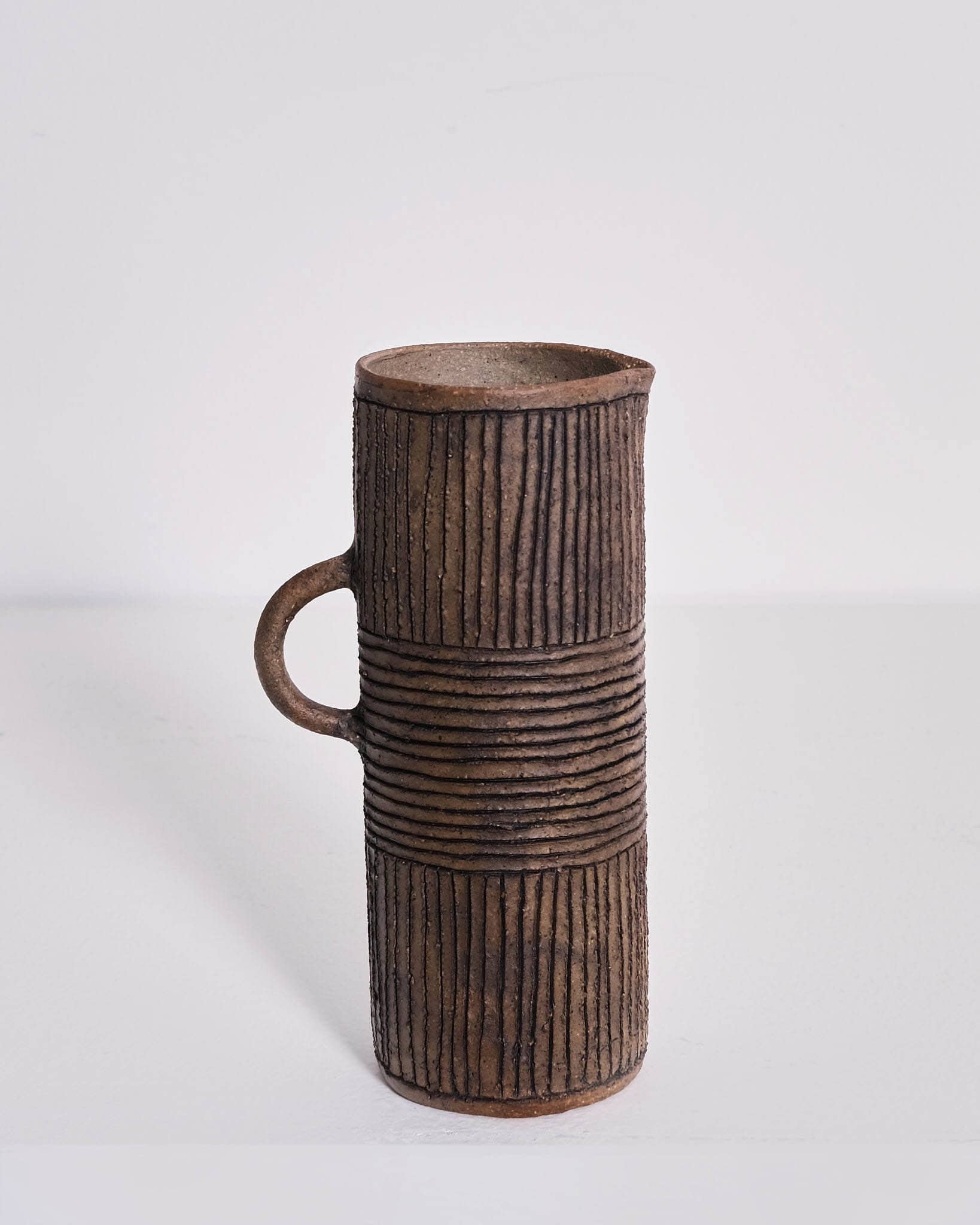 Tall Jug (dark criss cross)
