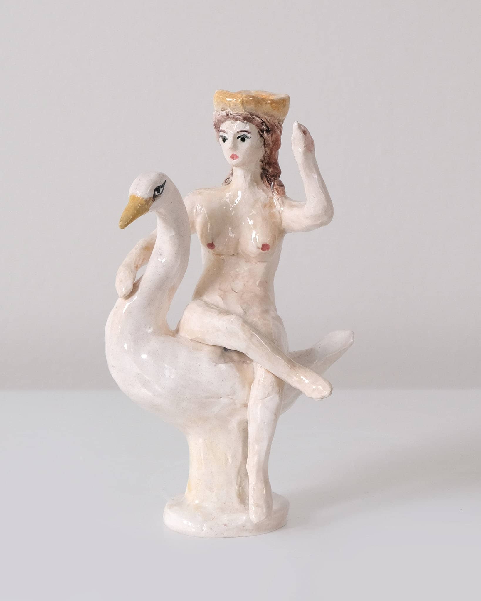 Leda and the Swan Candlestick