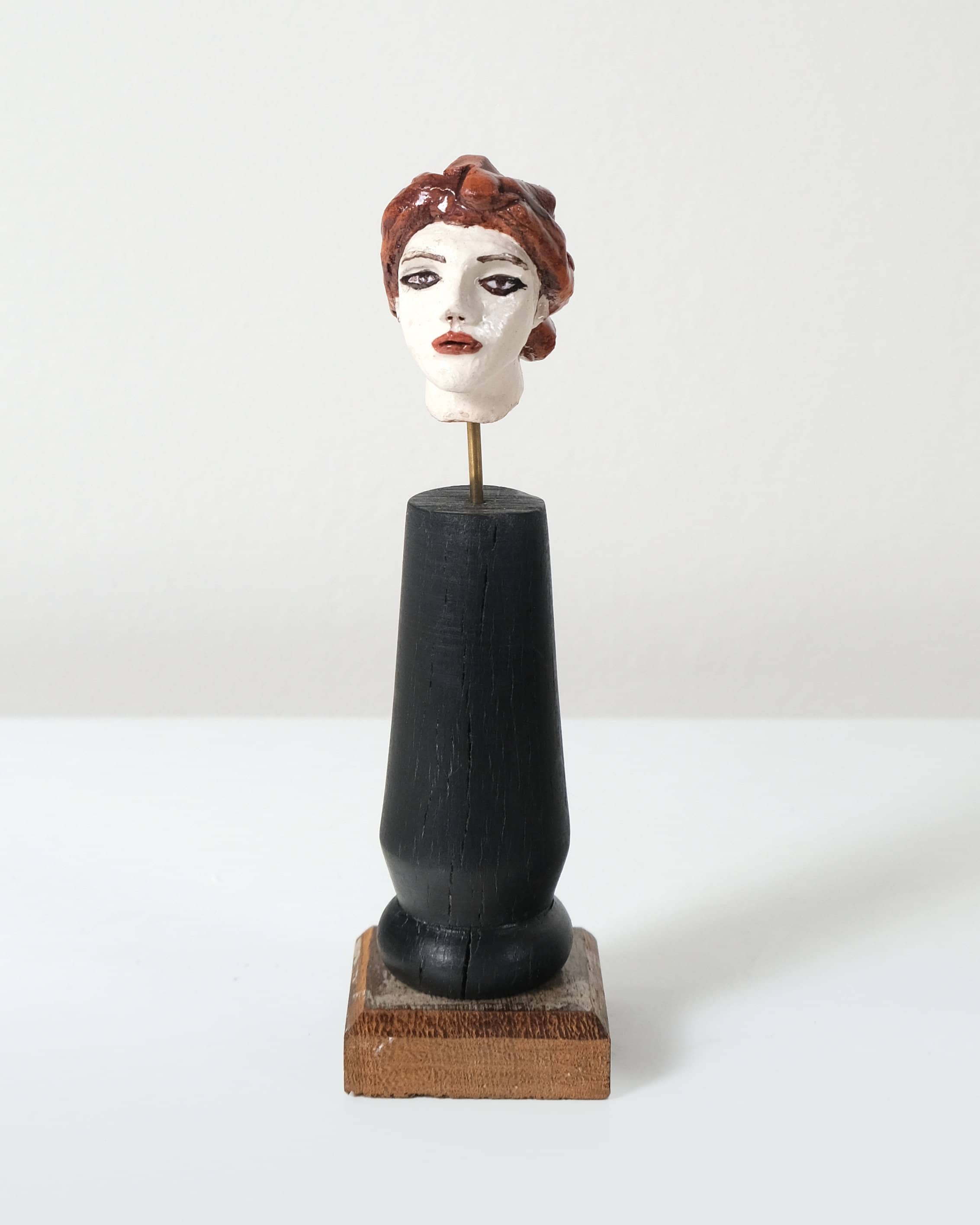 Miniature Head Candlestick XII