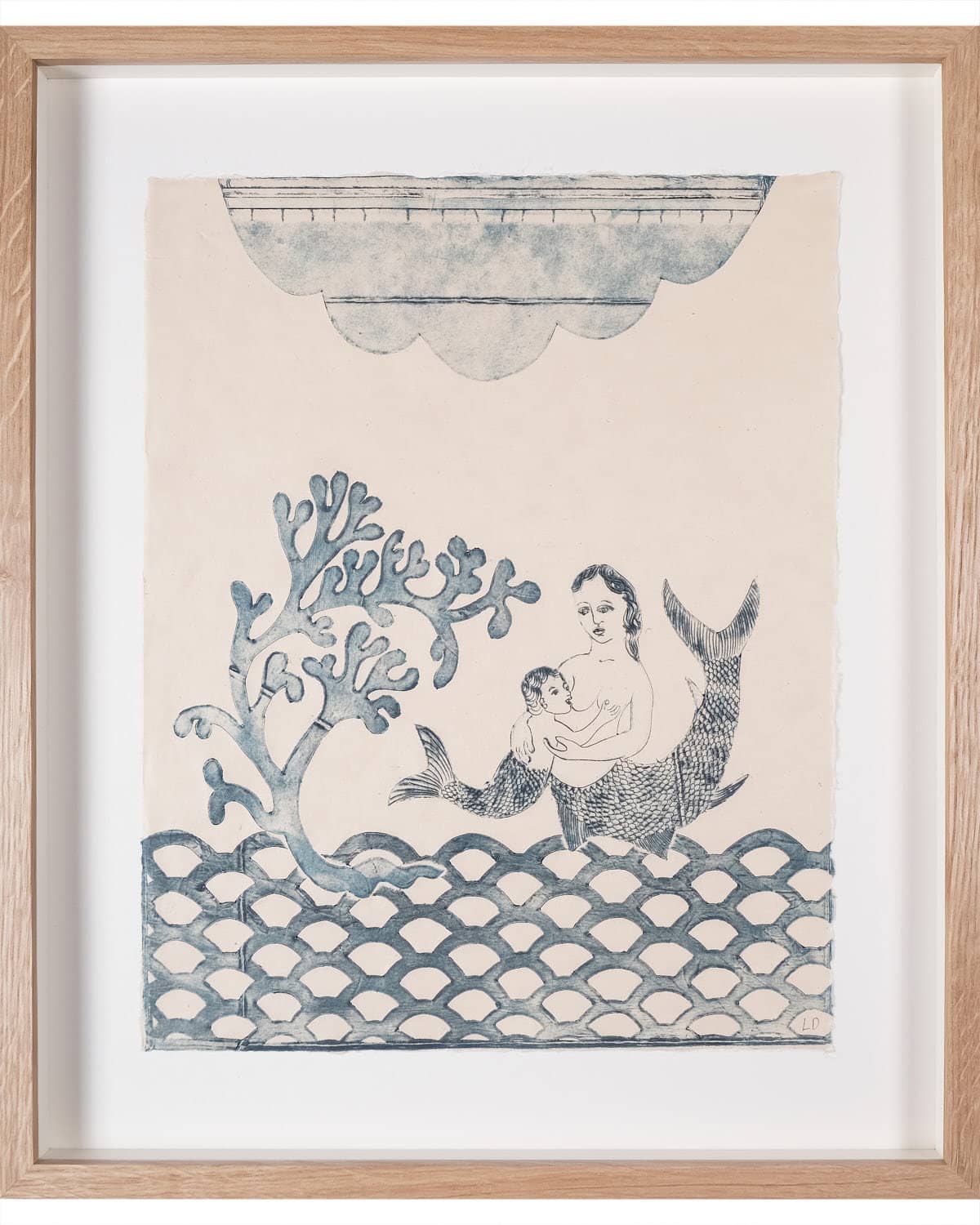 Nursing Mermaid with Seaweed